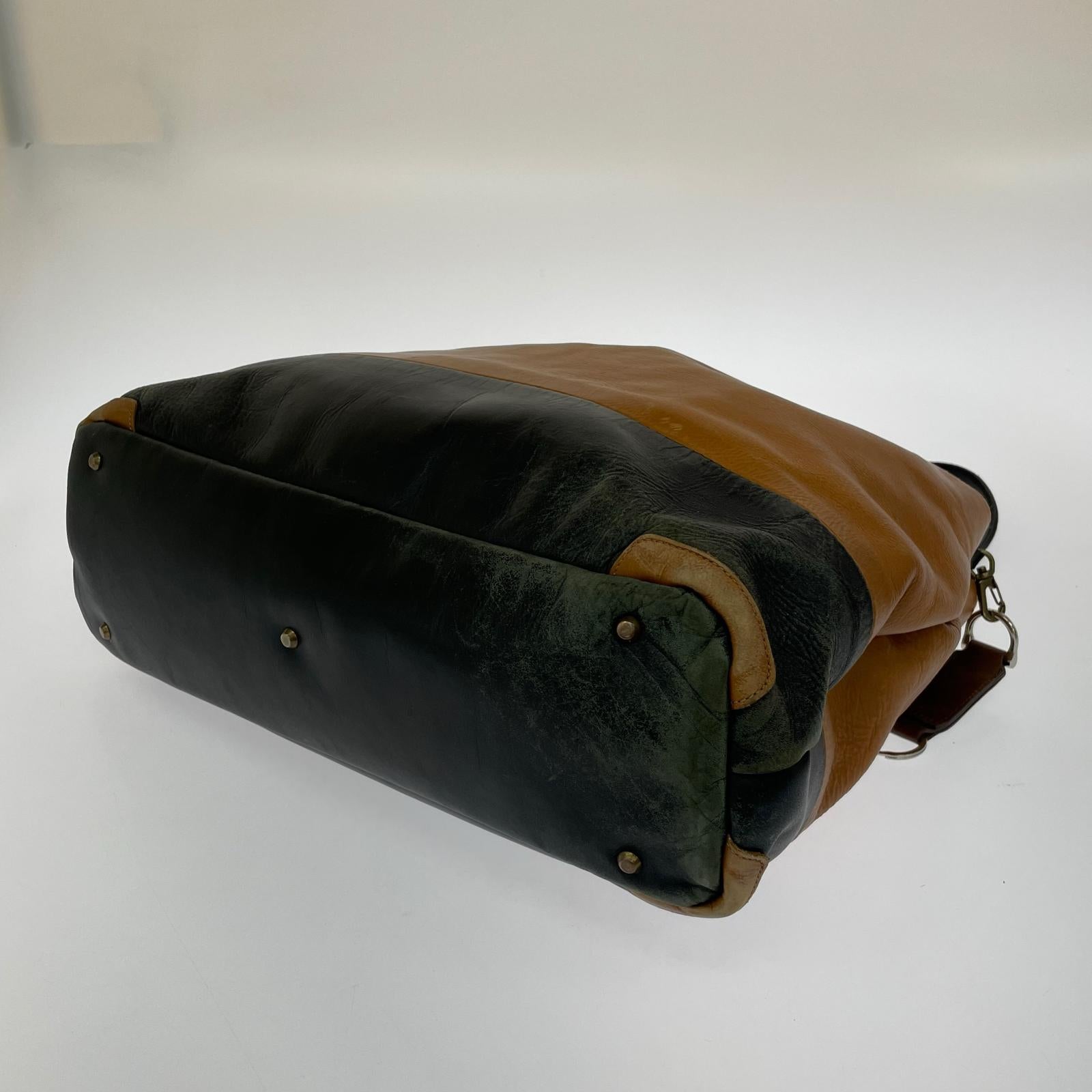 ショルダーバッグ カウレザートートバッグ BRW ブラウン