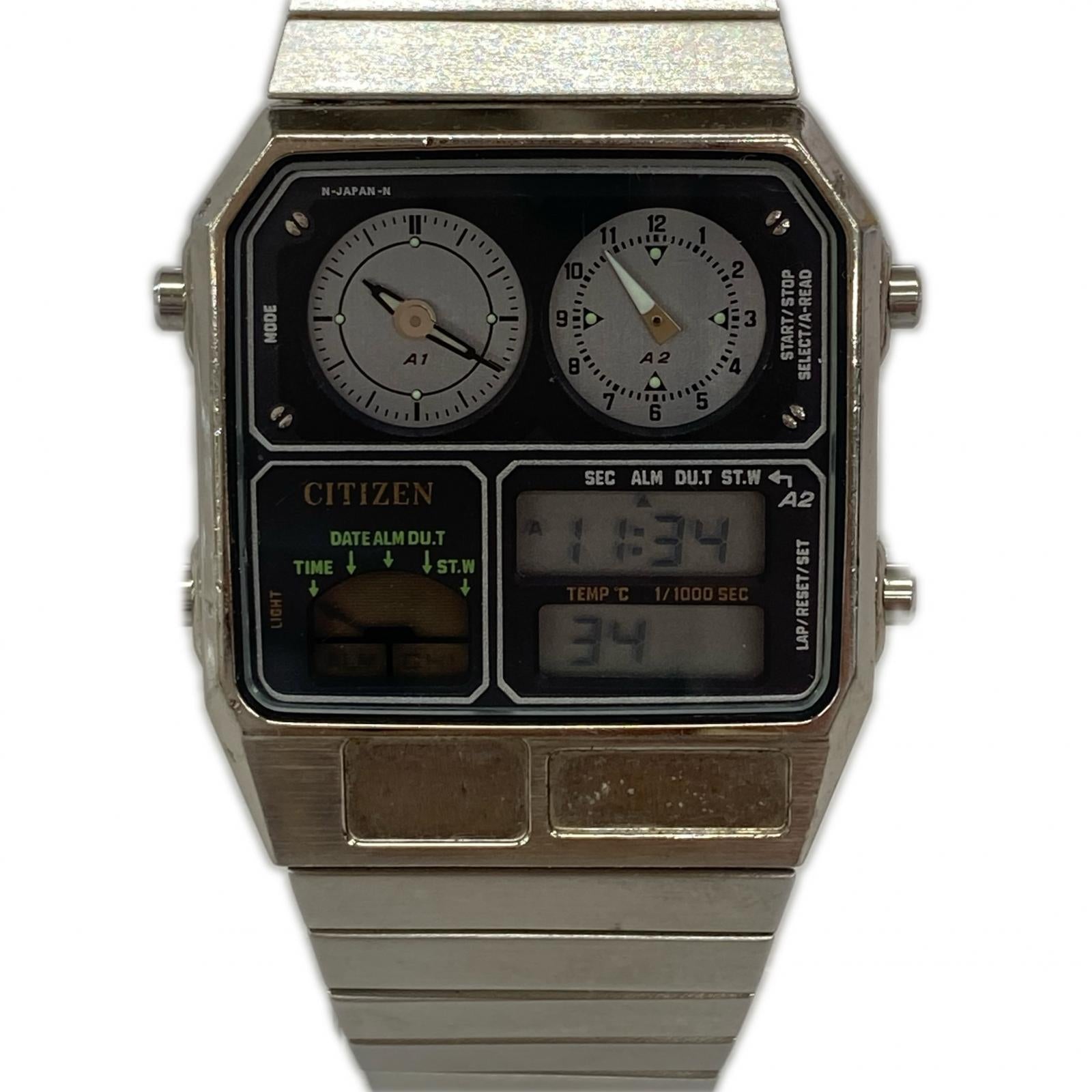 腕時計 CITIZEN メンズ時計 ANA-DIGI TEMP
