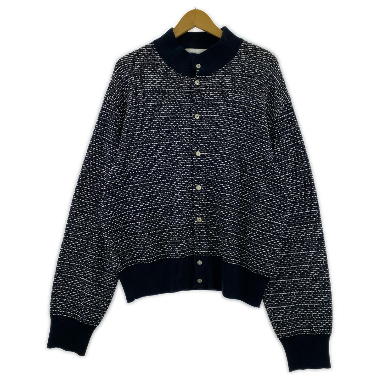 ニット IRENISA 24SS TEXTURED KNIT CARDIGAN 黒系 2