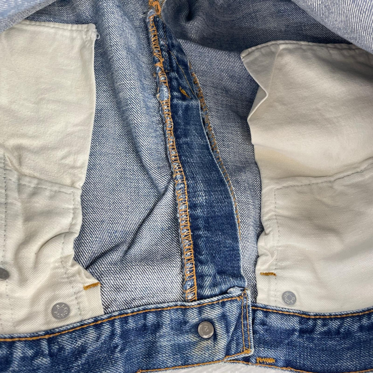 デニムパンツ 70s Lot517 42TALON スモールe デニム 33 ネイビー