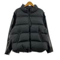 ダウンジャケット 24AW LEATHER SLEEVE DOWN JACKET 3 ブラック
