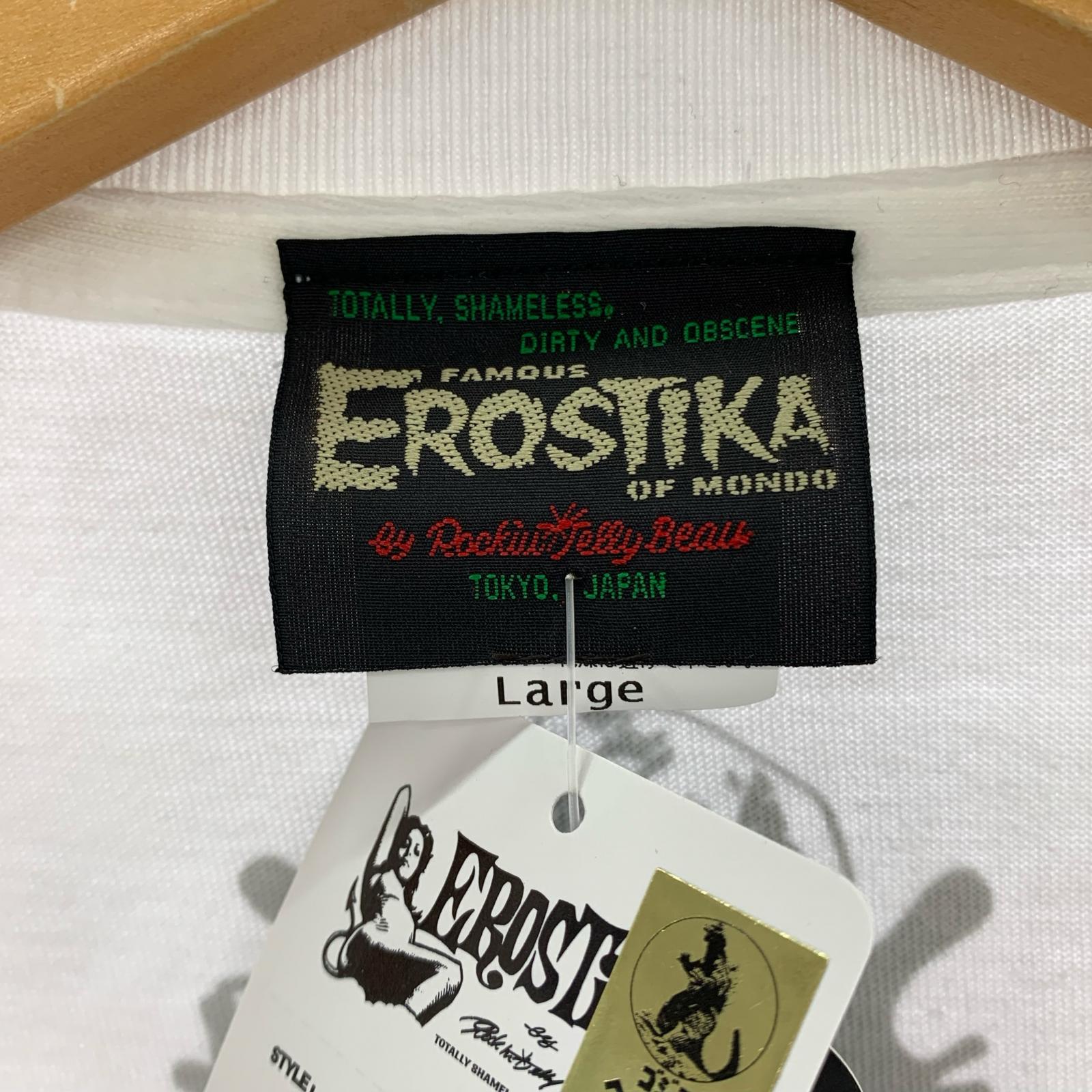 半袖Tシャツ EROSTIKA VSゴジラ カットソー 白 (L) L ホワイト