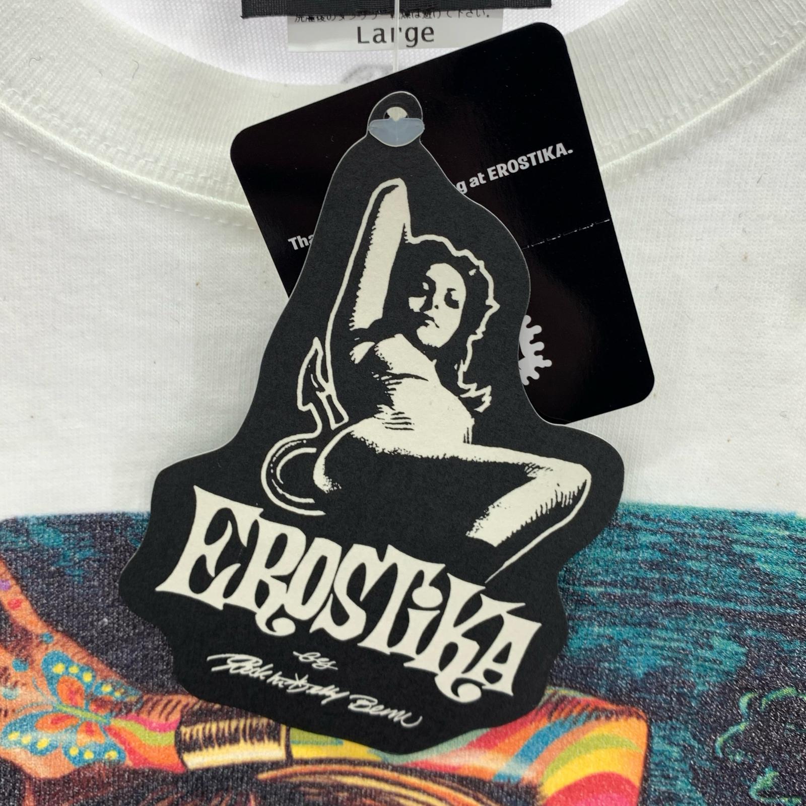 半袖Tシャツ EROSTIKA VSゴジラ カットソー 白 (L) L ホワイト