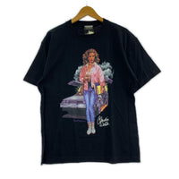 半袖Tシャツ EROSTIKA BACK TO THE FUTURE カットソー 黒 (L) L ブラック