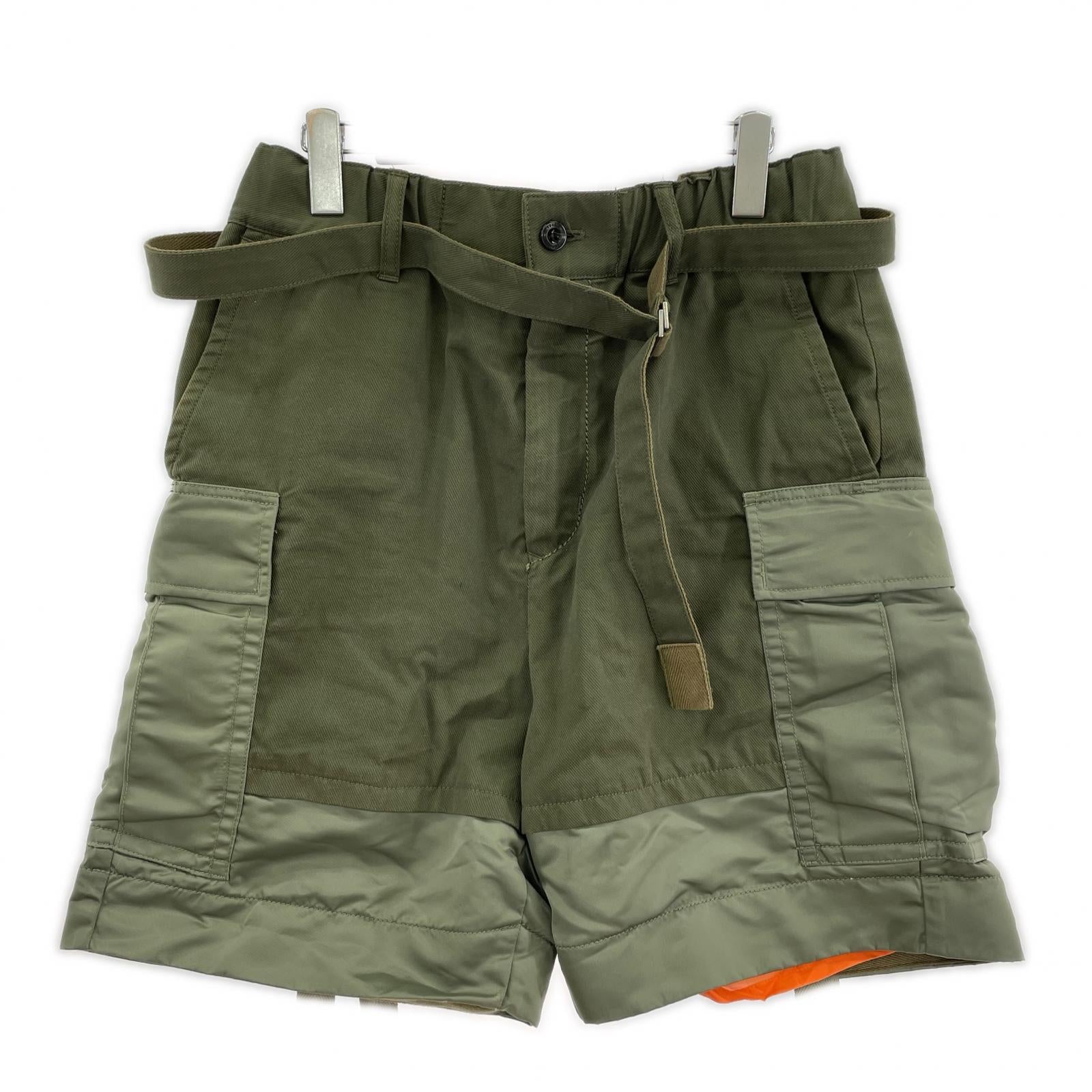 ショートパンツ Fabric Combo Shorts OLV (1) 1 カーキ