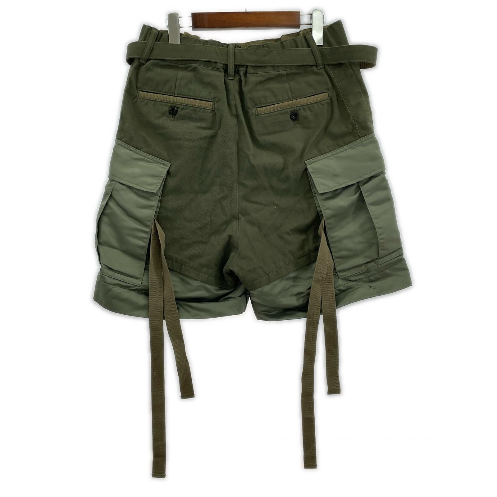 ショートパンツ Fabric Combo Shorts OLV (1) 1 カーキ