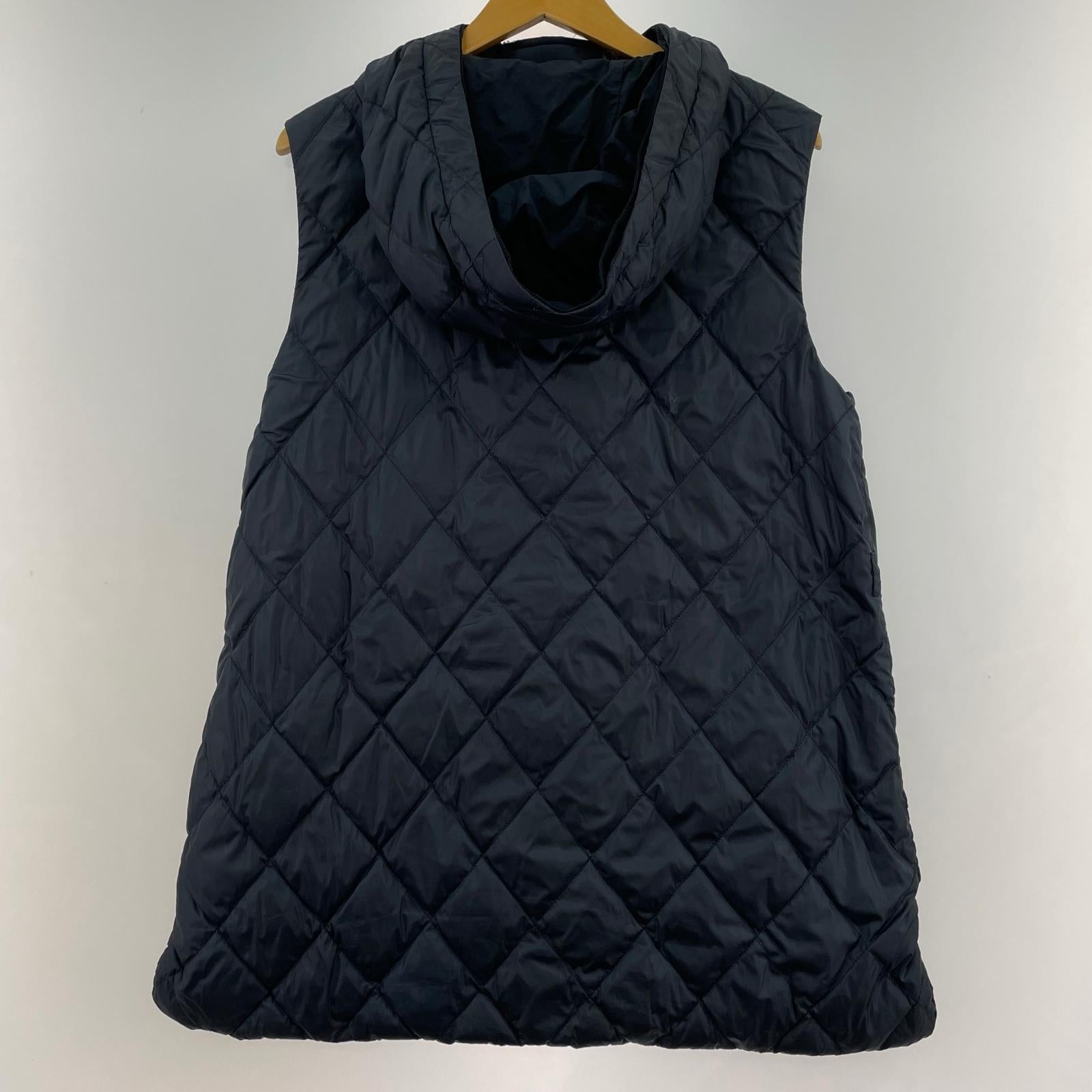 ダウンベスト the cube リバーシブル フード ネイビー 42 42 ネイビー