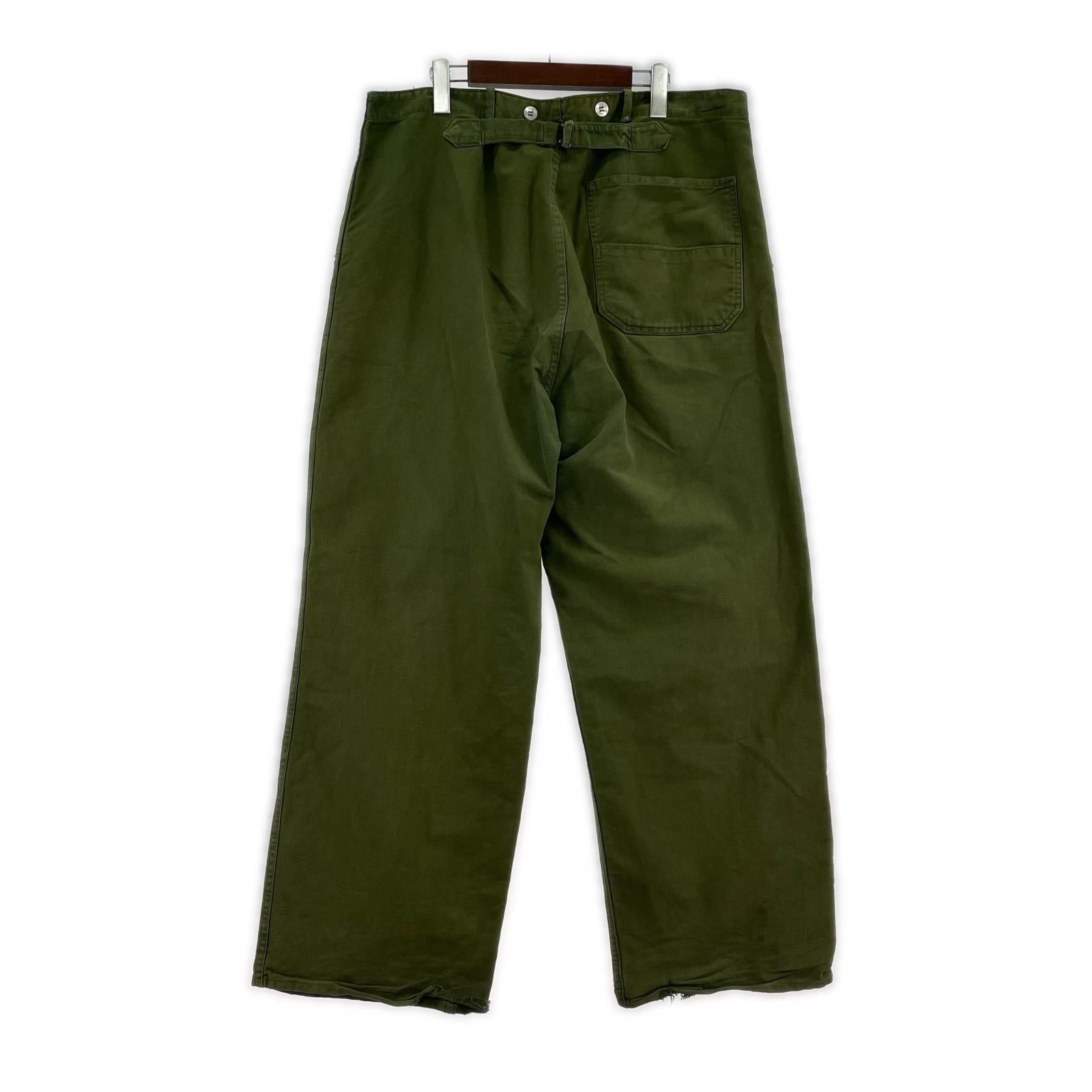 パンツ 40s スウェーデン軍 ミリタリー W36 グリーン
