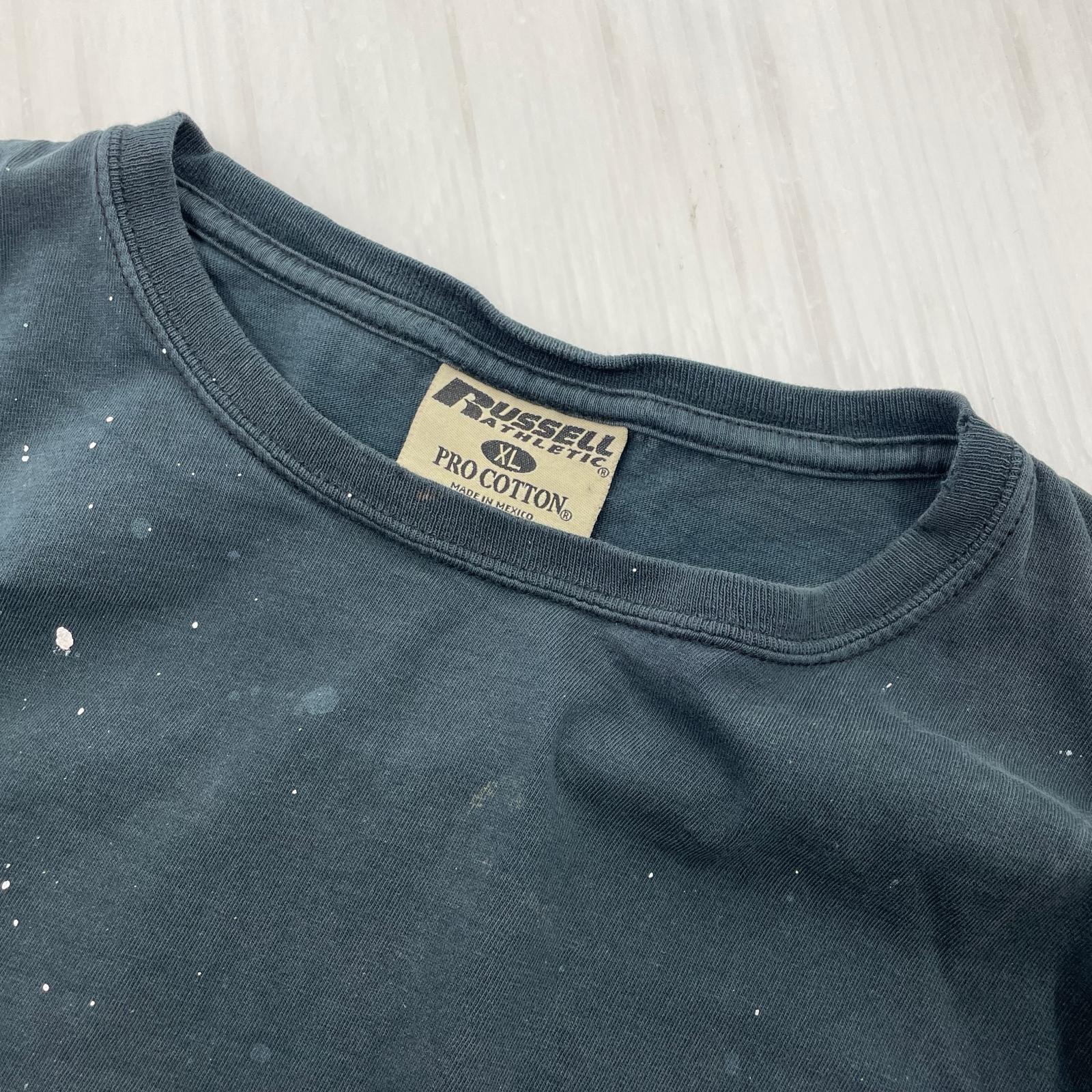 タンクトップ RUSSELL PRO COTTON カットオフ ペンキ (XL)