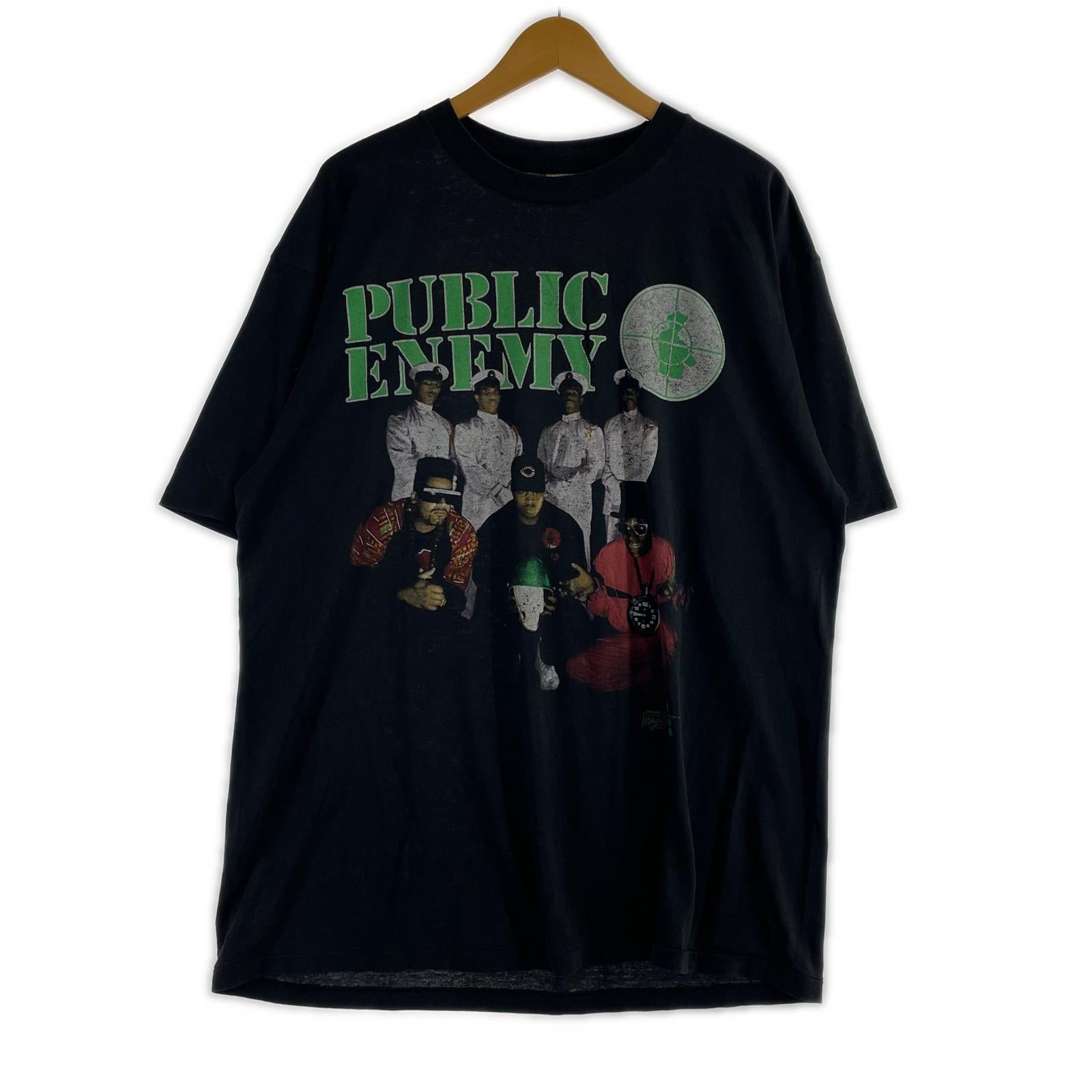 半袖Tシャツ 90s PUBLIC ENEMY BACK STAGE PASS ブラック