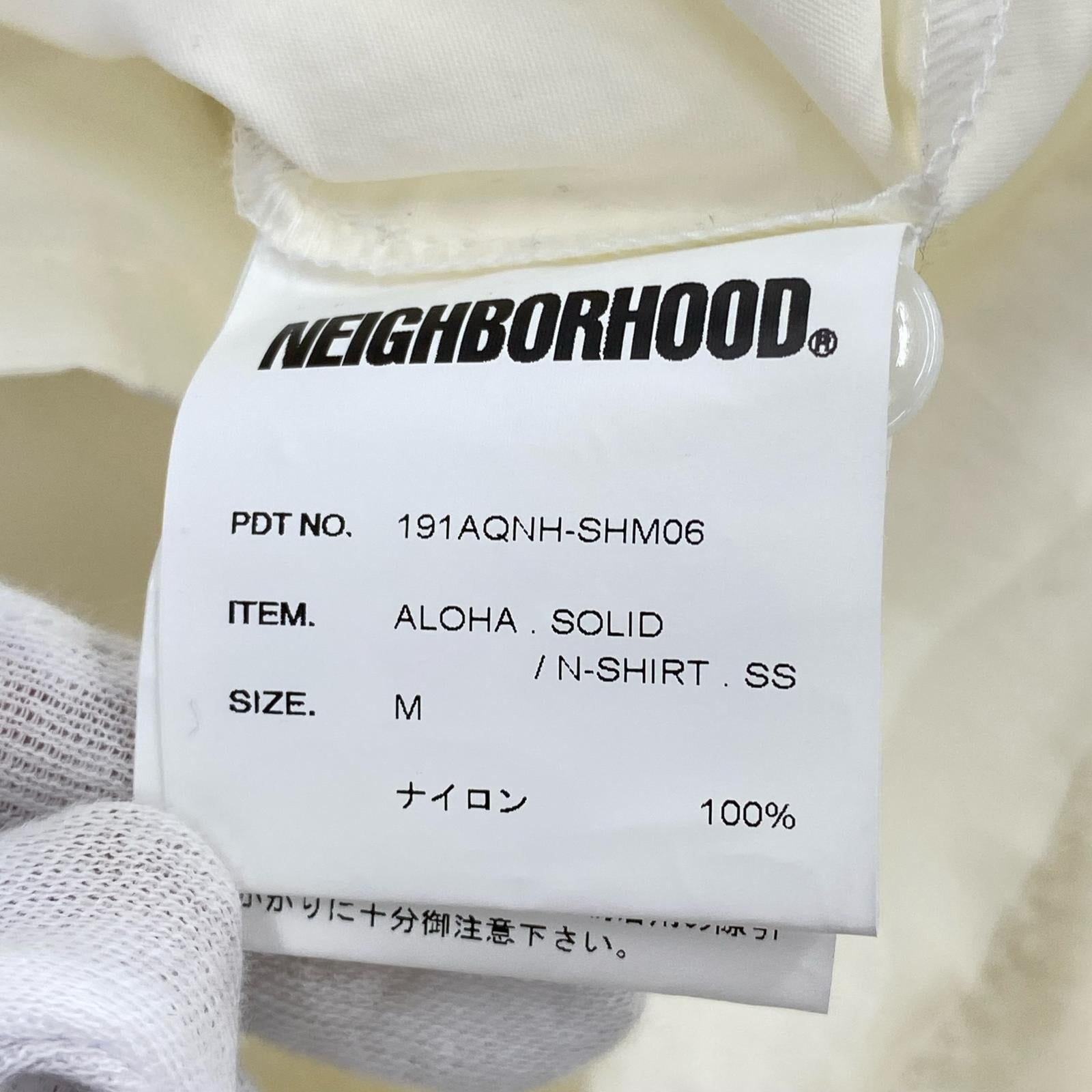 半袖シャツ 19SS/ALOHA SOLID/白/M M ホワイト