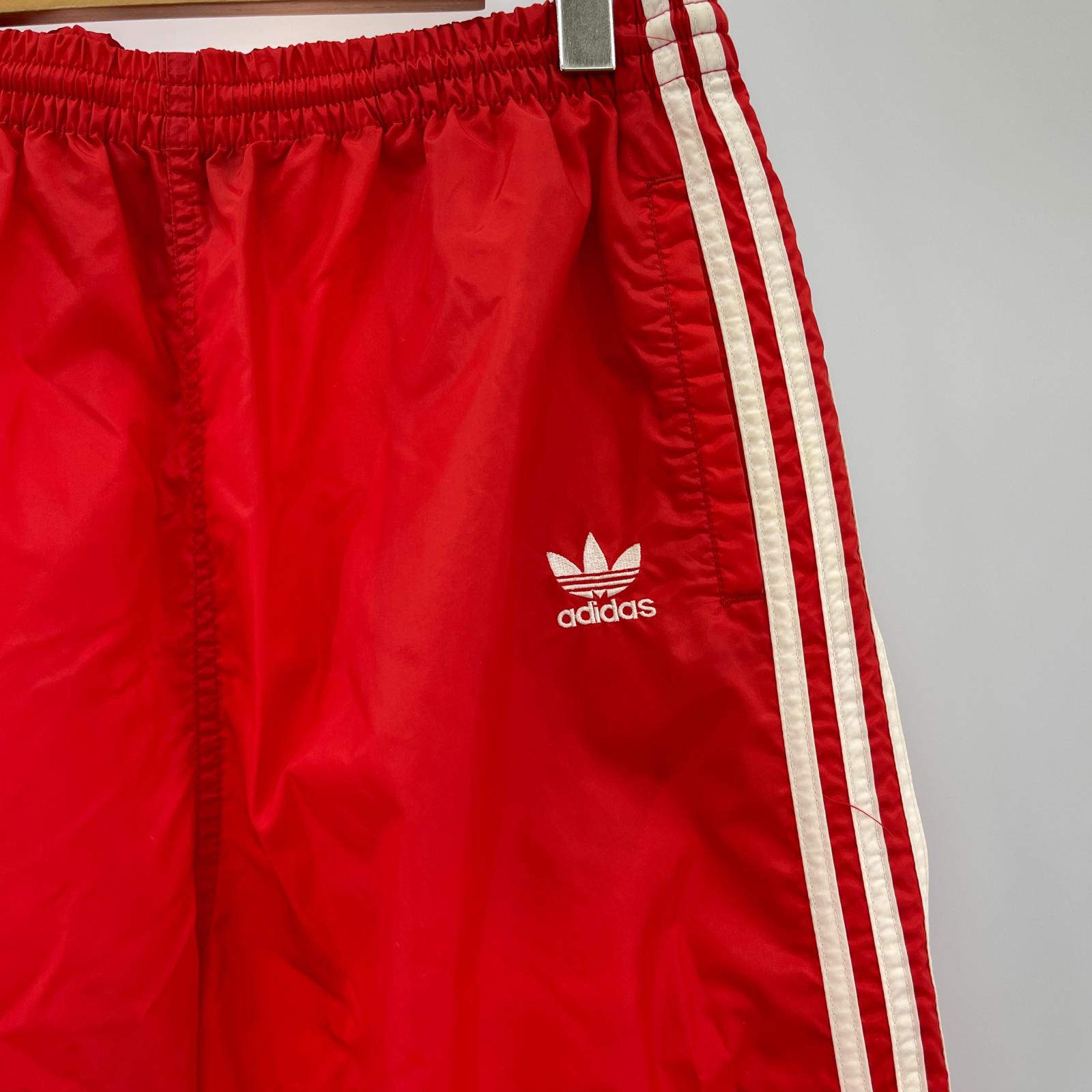 パンツ 80s ナイロンパンツ RED M レッド