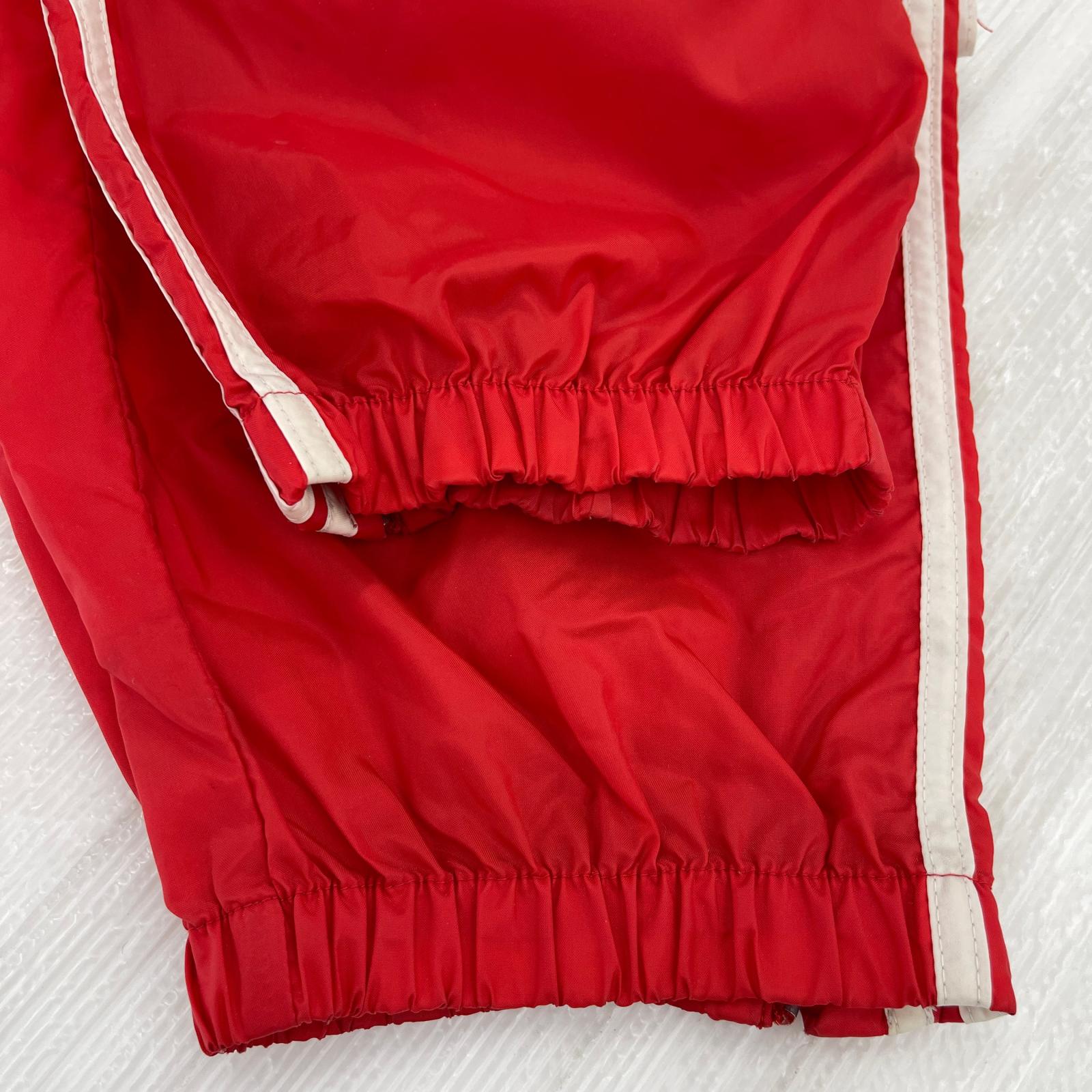 パンツ 80s ナイロンパンツ RED M レッド