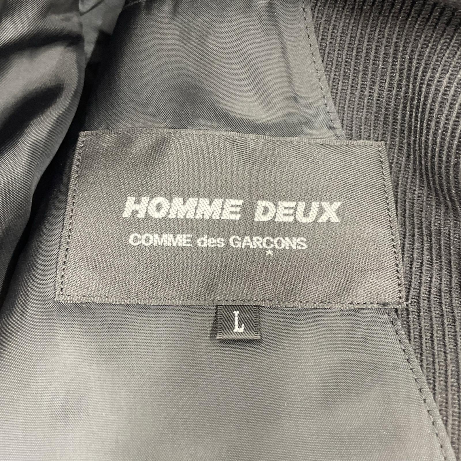 テーラードジャケット HOMME DUEX 23AW マルチポケットウールテーラードジャケット L ブラック