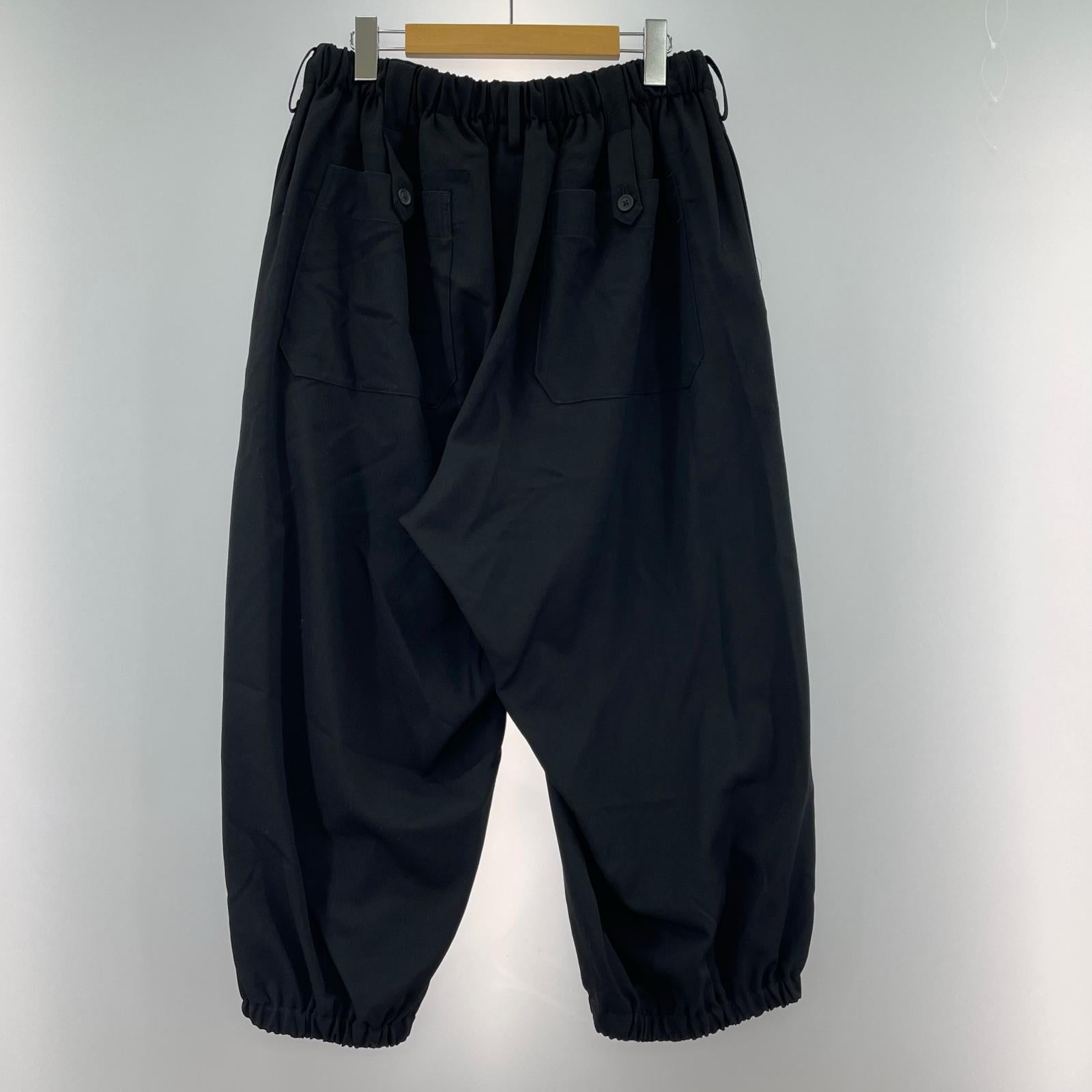 パンツ WOOL GABARDINE PANTS 2 ブラック