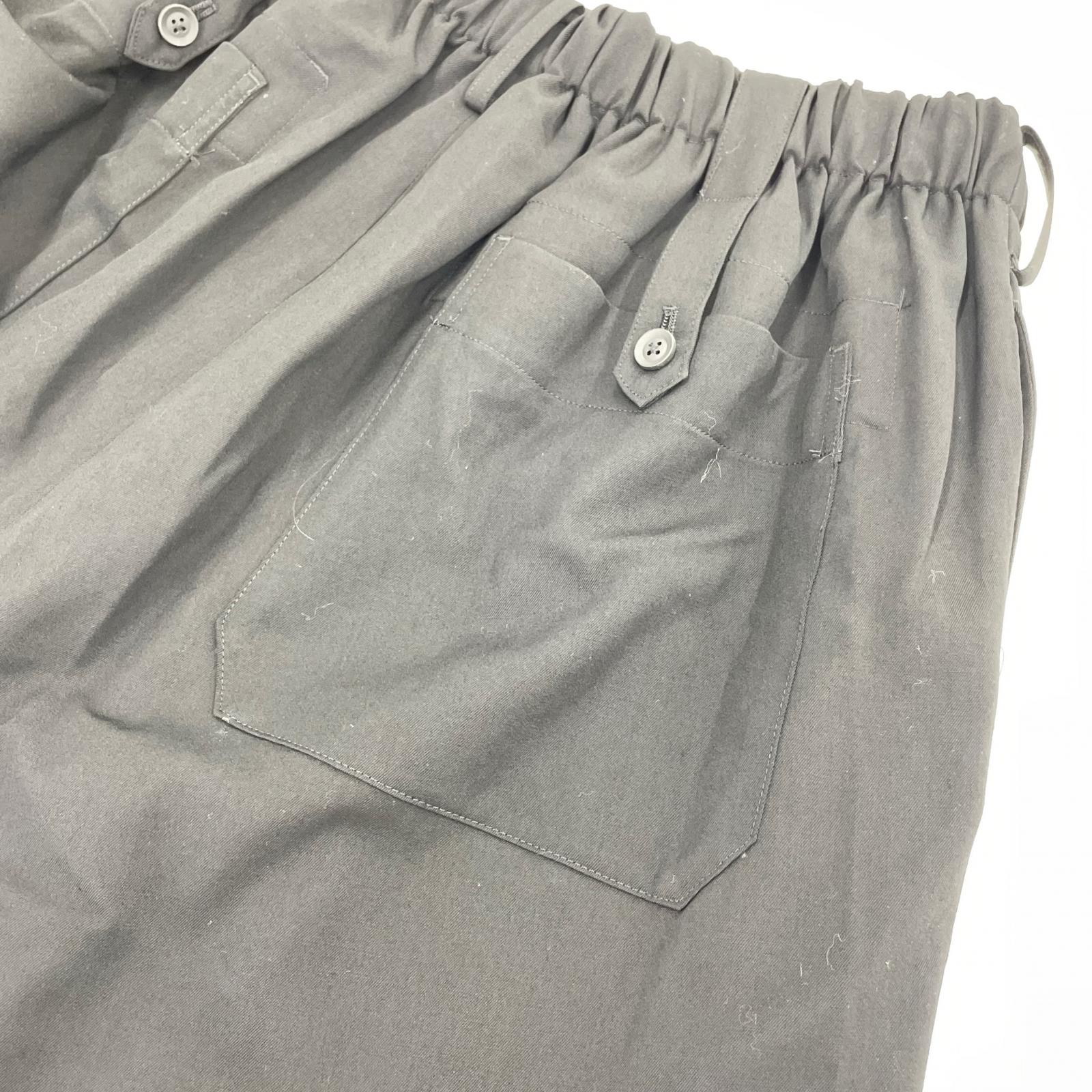 パンツ WOOL GABARDINE PANTS 2 ブラック