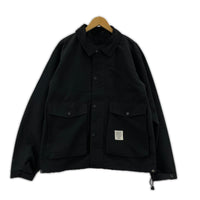 ジャケット サテン ジャケット BLK L L ブラック