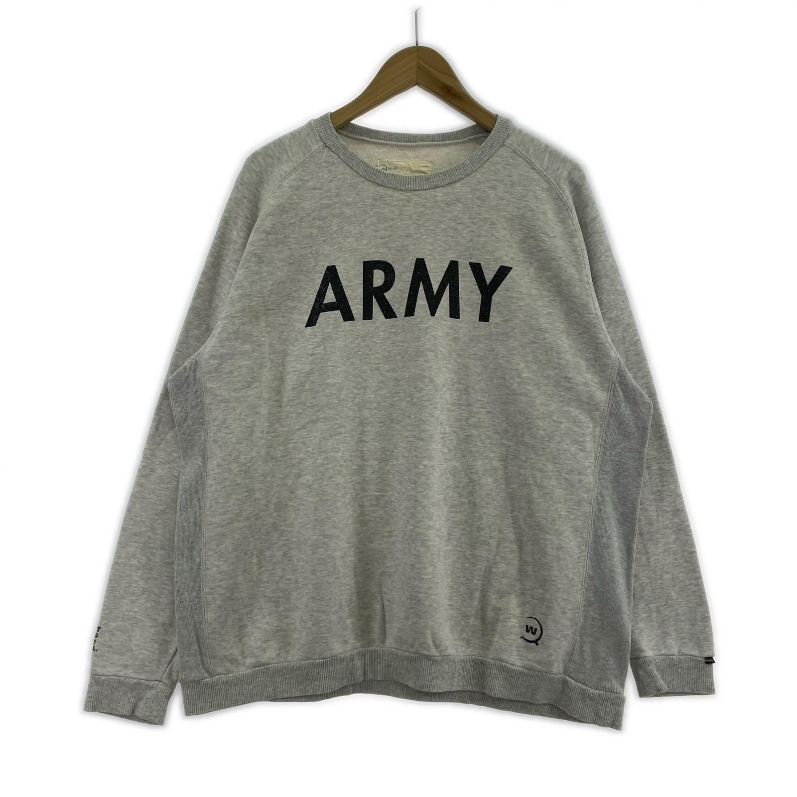 スウェット 初期 ARMY スウェット グレー フリー グレー
