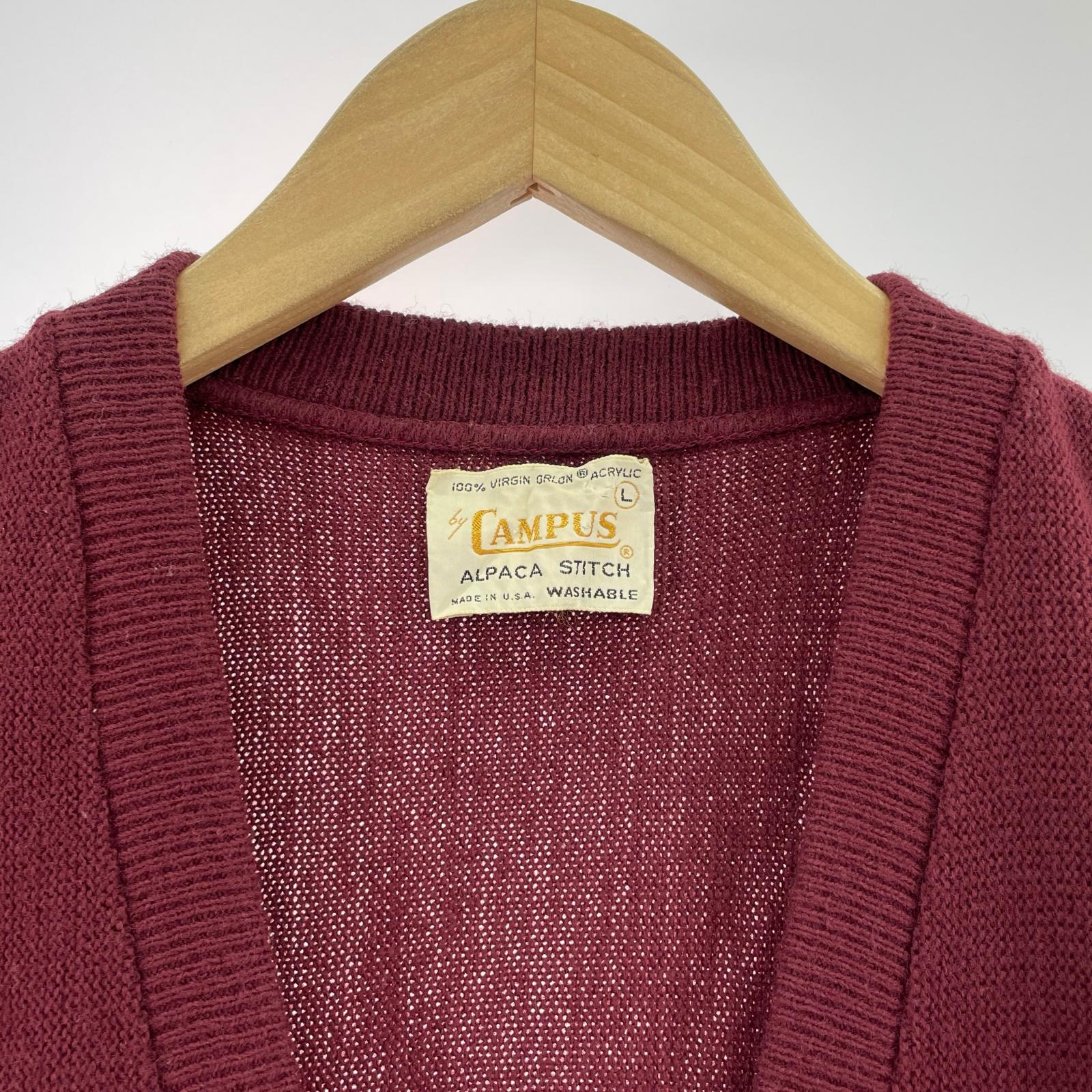 ニット CAMPUS 60s サープリーストベスト L