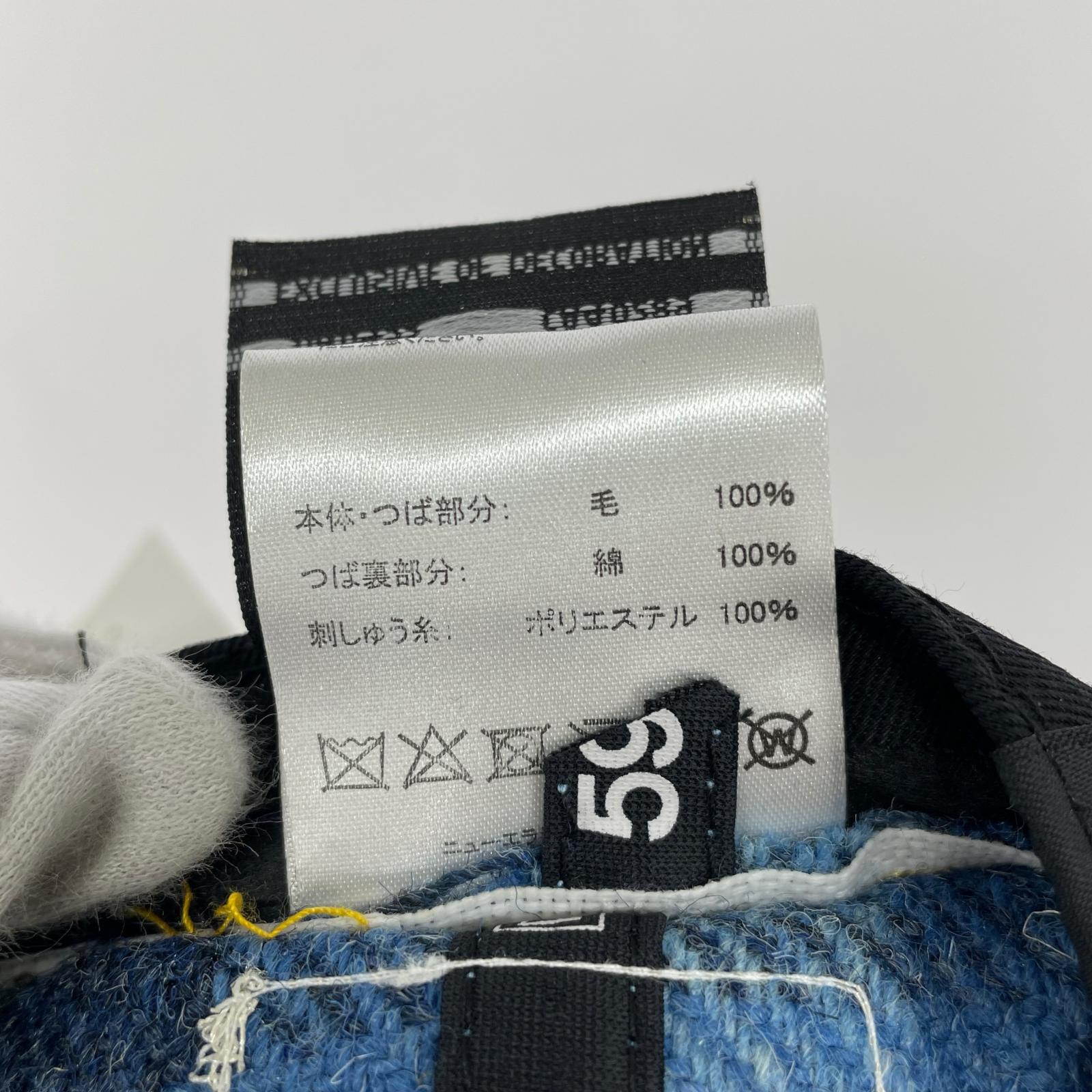 キャップ STUSSY NEW ERA HARRIS TWEED 59FIFTY CAP 青 ブルー