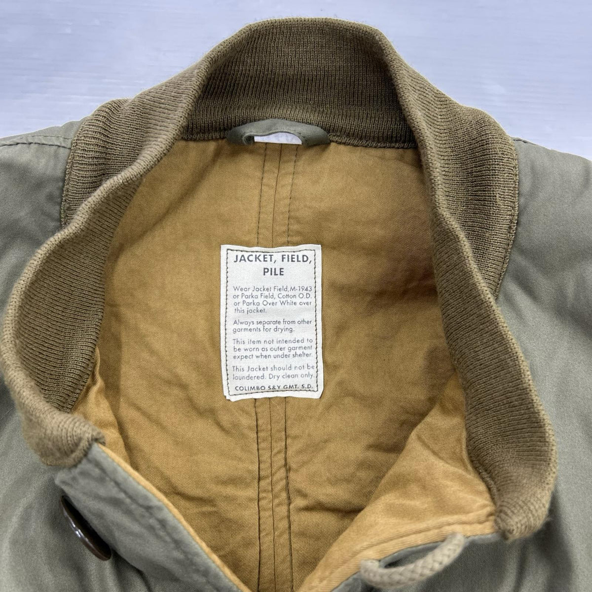 ミリタリージャケット ZY-0129 Bradley ETO Liner Jkt (42R) グリーン