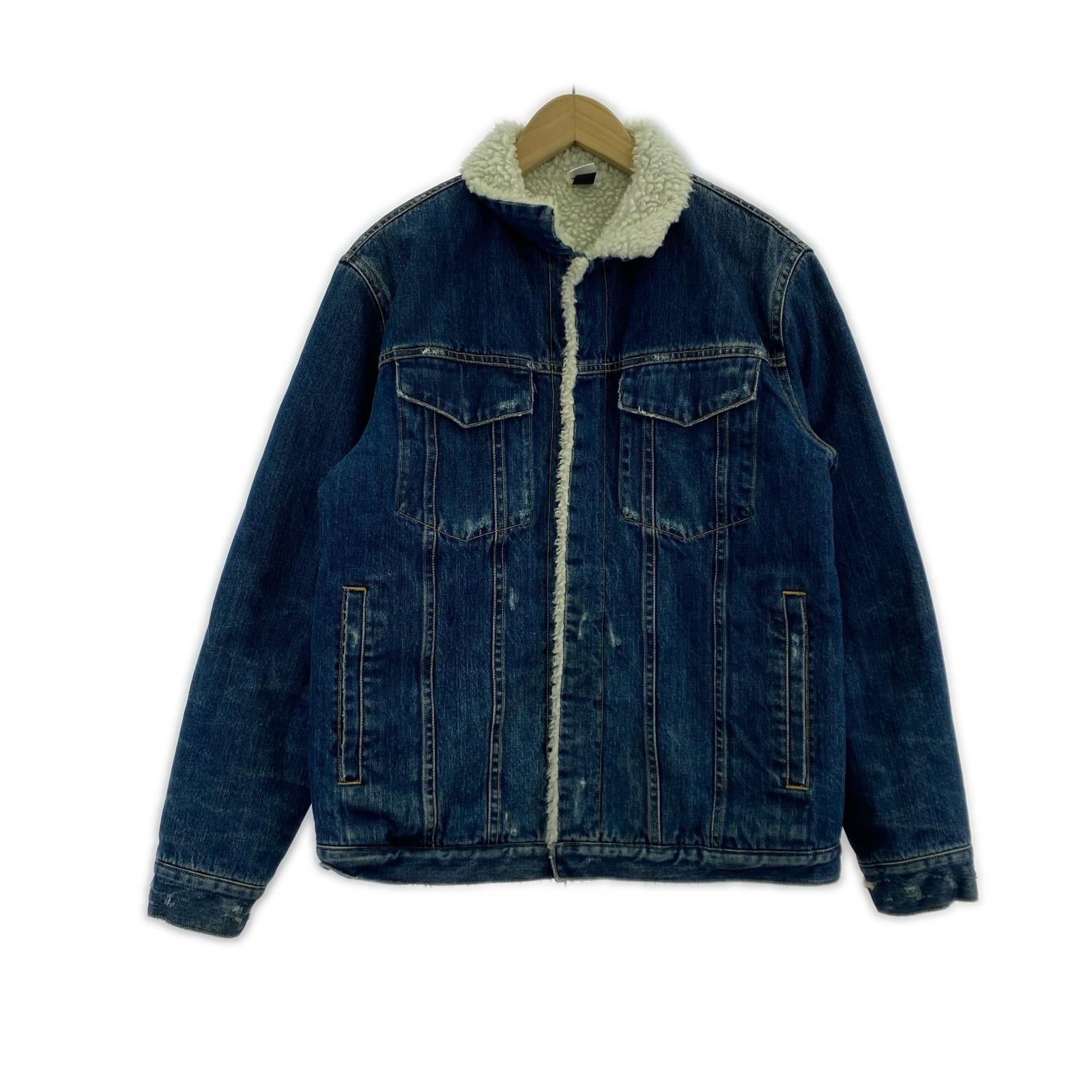 デニムジャケット ボアデニムjkt medium M ネイビー