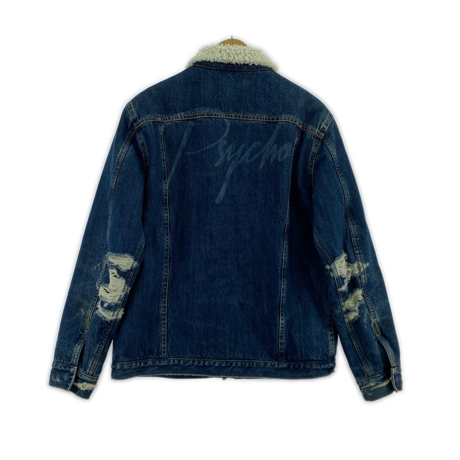 デニムジャケット ボアデニムjkt medium M ネイビー