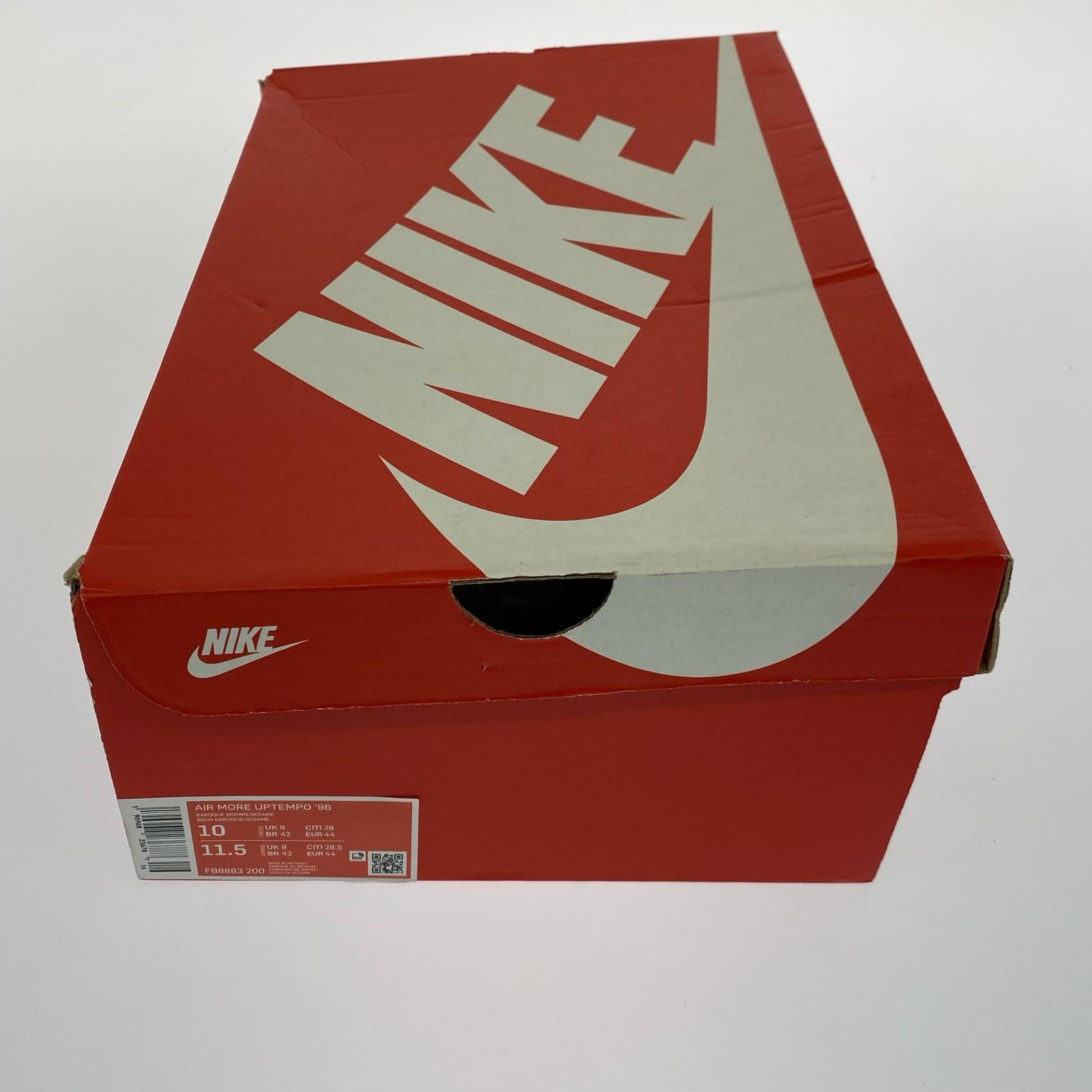 スニーカー AIR MORE UPTEMPO 96 28cm BRW 28cm (US10 UK9 1/2 EU46) ブラウン