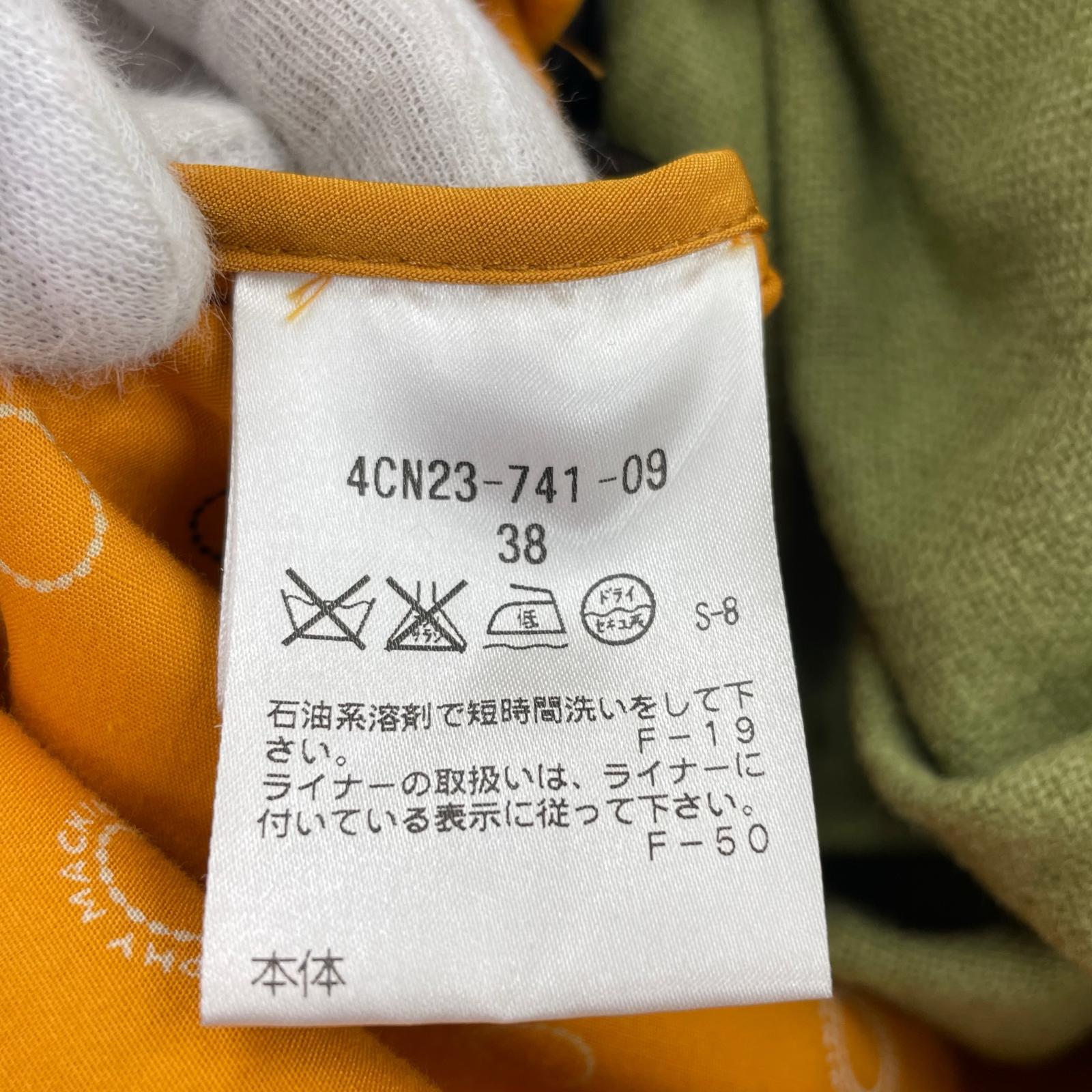 ジャケット ライナー付 ステンカラーコート (38) 黒 38 ブラック