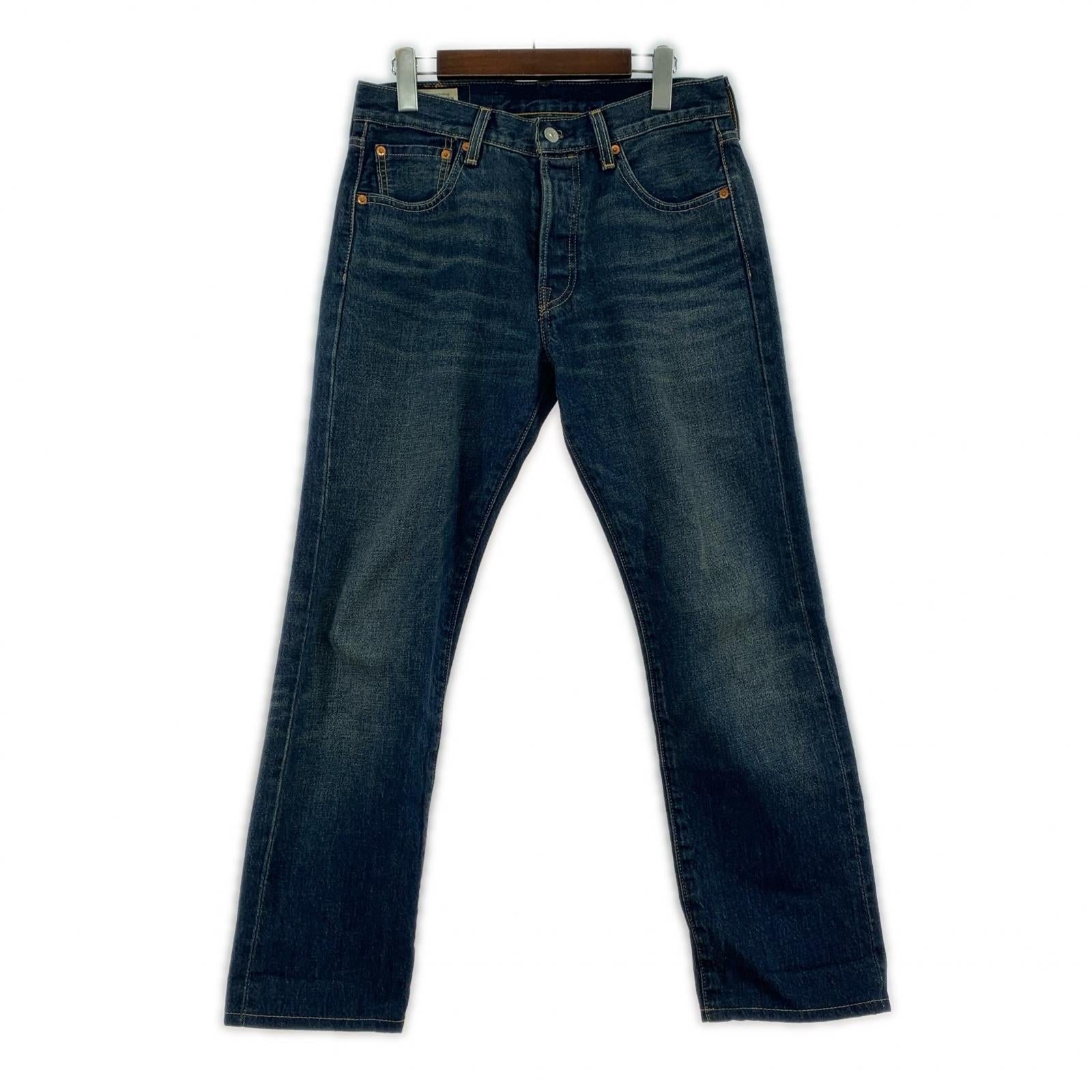 デニムパンツ PREMIUM 501 セルビッジ ストレート インディゴ 29 ネイビー