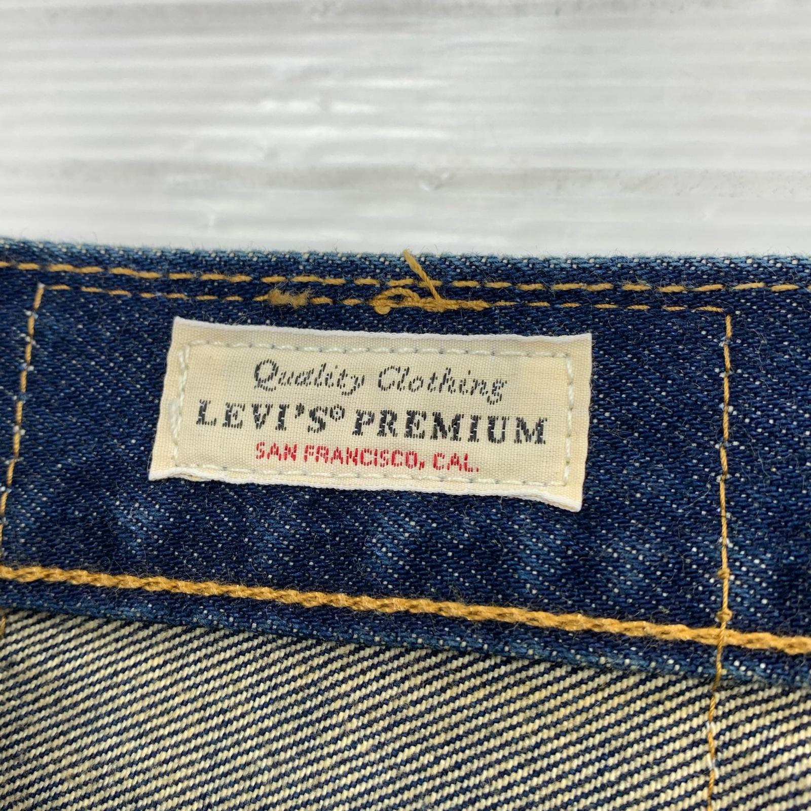 デニムパンツ PREMIUM 501 セルビッジ ストレート インディゴ 29 ネイビー