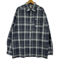 長袖シャツ Caltop USA製 チェックシャツ L グレー