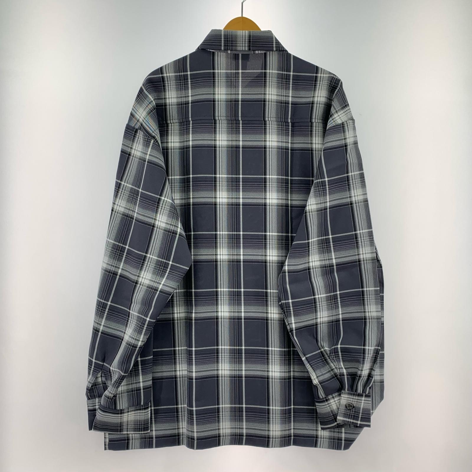 長袖シャツ Caltop USA製 チェックシャツ L グレー