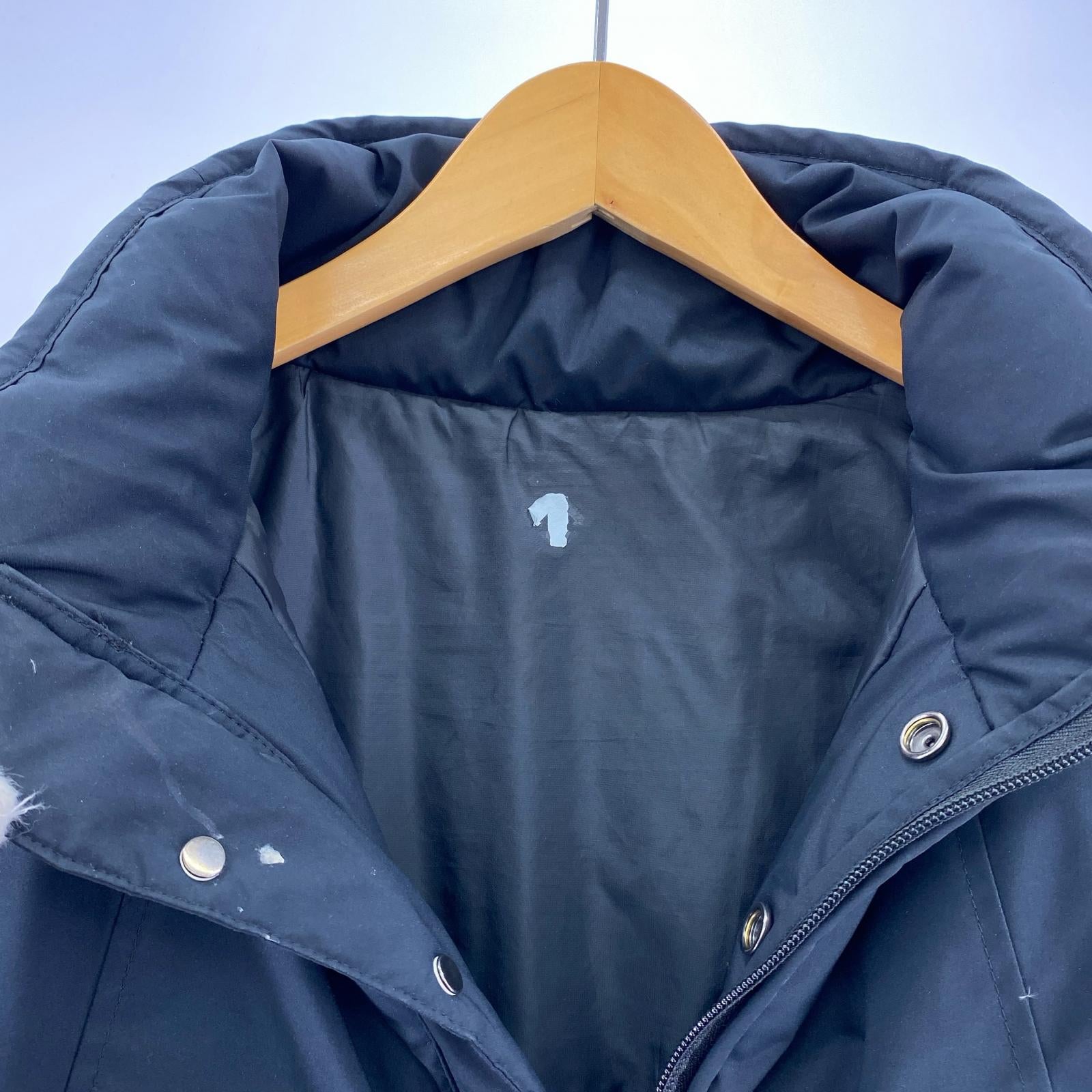 ダウンジャケット SHIPS HEAT NAVI DOWN JACKET BLK M ブラック