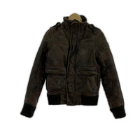 レザージャケット rollins jacket レザーフライトジャケット BRW L ブラウン