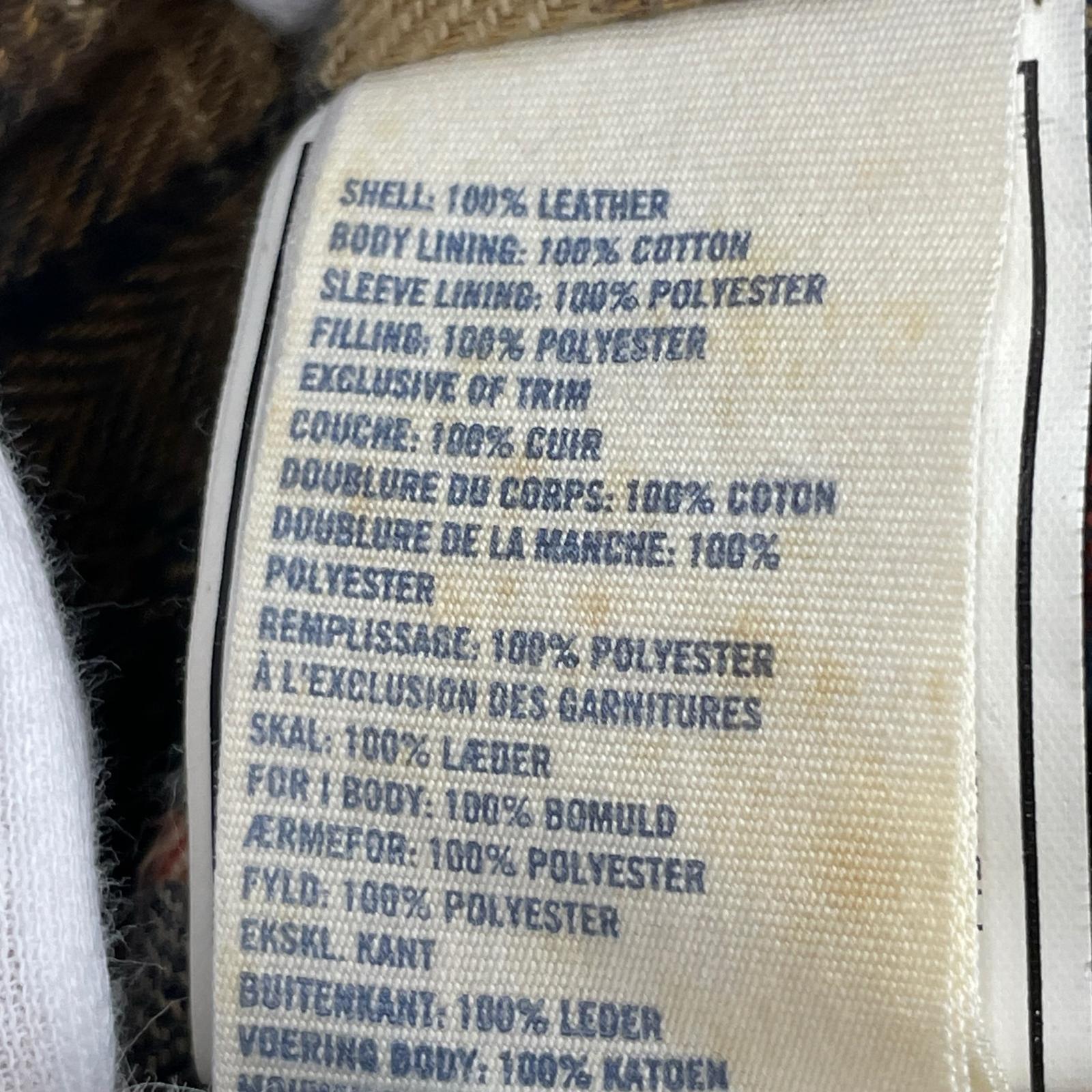 レザージャケット rollins jacket レザーフライトジャケット BRW L ブラウン