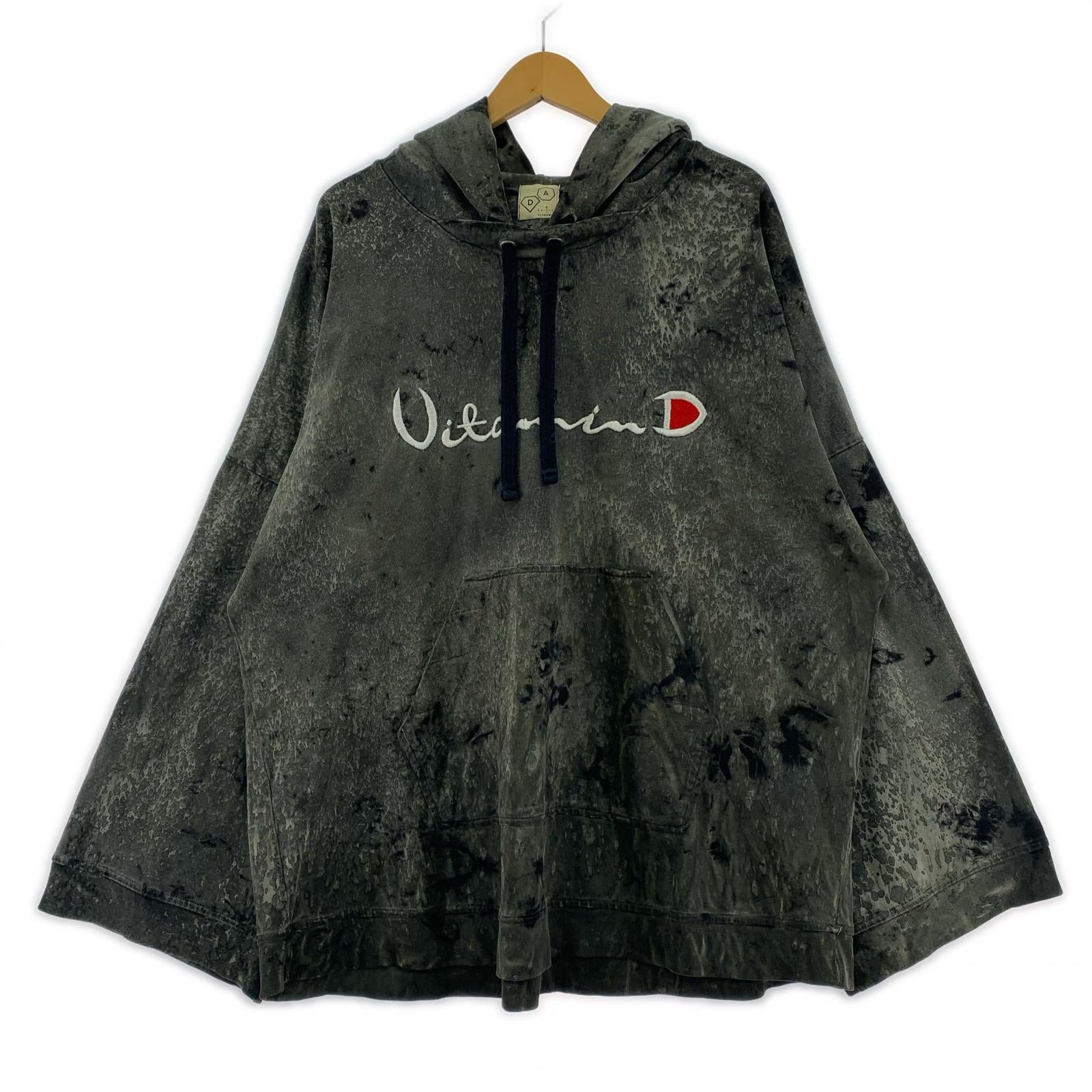 パーカー ALCHEMIST×DRIFTER オーバーサイズ ヴィンテージ加工パーカー S S グレー