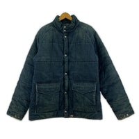 ダウンジャケット 90s A BATHING APE デニム中綿パファージャケット M M ネイビー