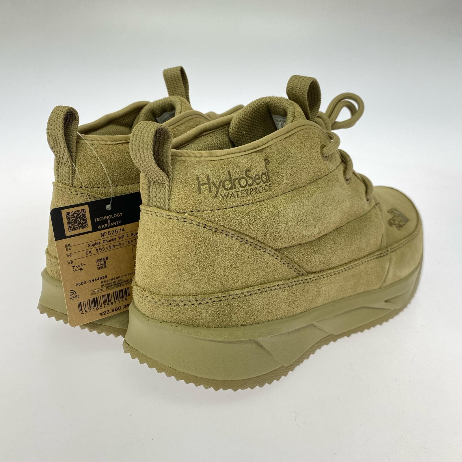 ブーツ Nuptse Chukka WP 2 Suede カーキ 27.0cm 27cm (US9 UK8 1/2 EU44) ベージュ