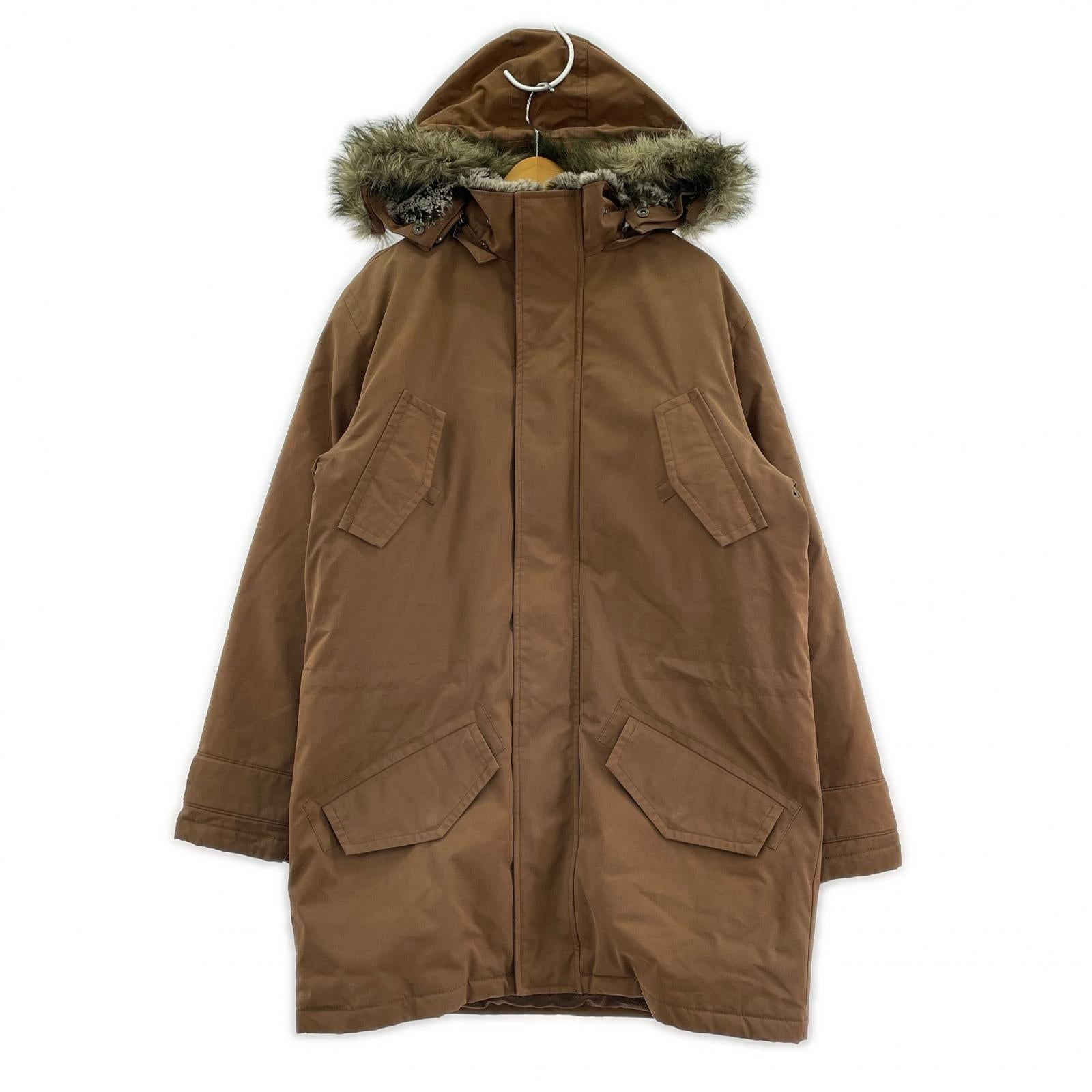 ダウンジャケット モッズコート BRW L L ブラウン