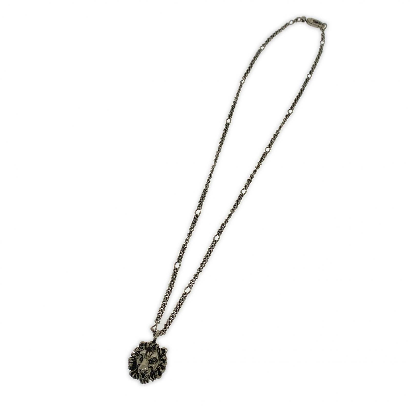 GUCCI ライオンヘッド シルバーネックレス