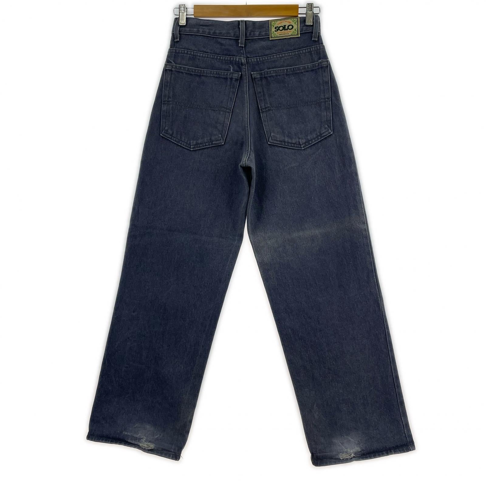デニムパンツ usa製/solo/authentic denim 28 ブルー
