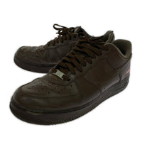 スニーカー ×Supreme AIR FORCE1 ローカットスニーカー 茶 28.5cm (US10 1/2 UK10 EU47) ブラウン