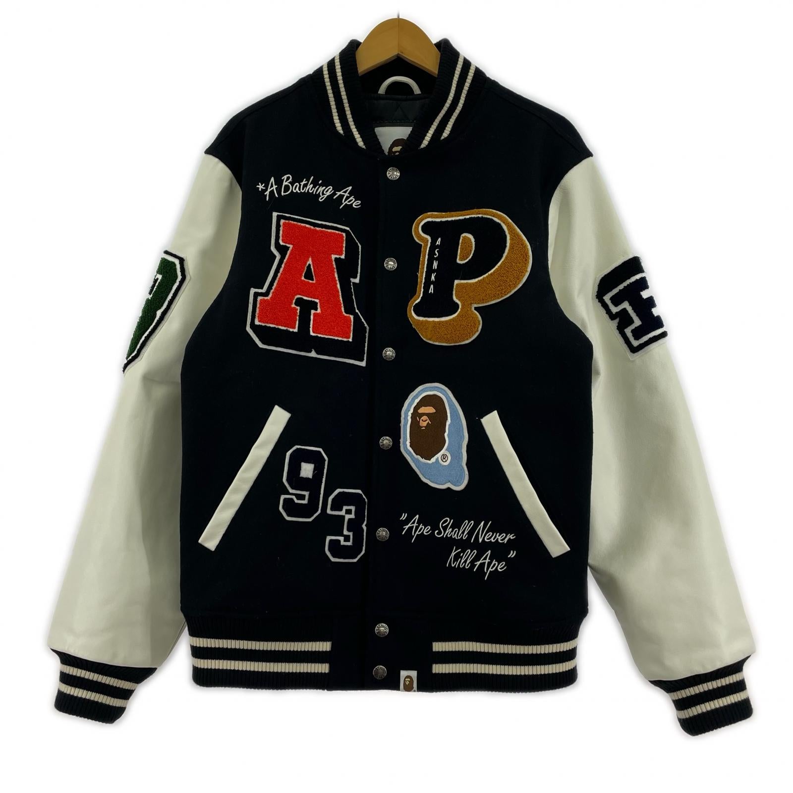 ジャケット 22AW CRAZY PATCH VARSITY JACKET (M) M
