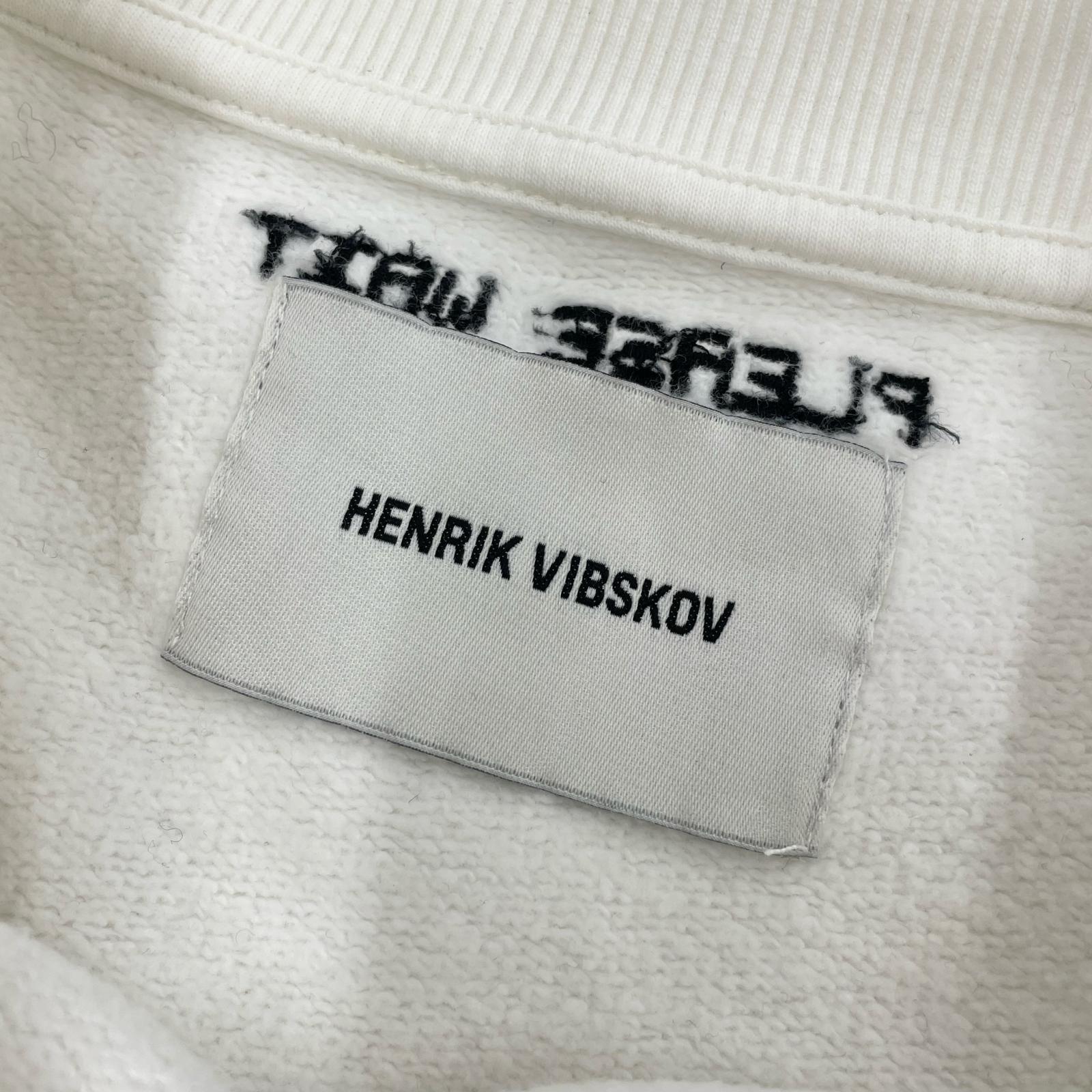 スウェット Henrik Vibskov スウェットシャツ 白 (S) S ホワイト