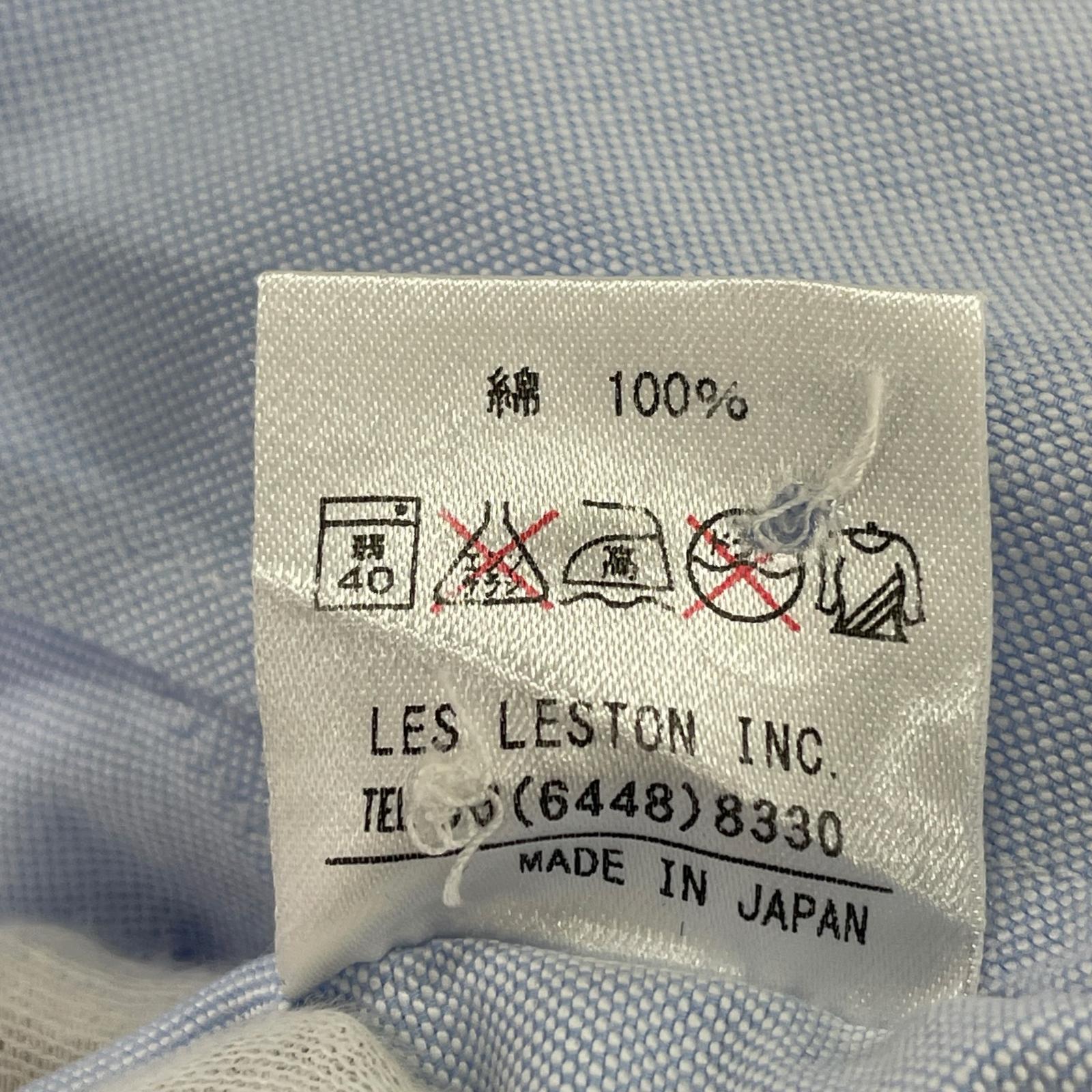 長袖シャツ les leston ボタンダウンシャツ L L ブルー