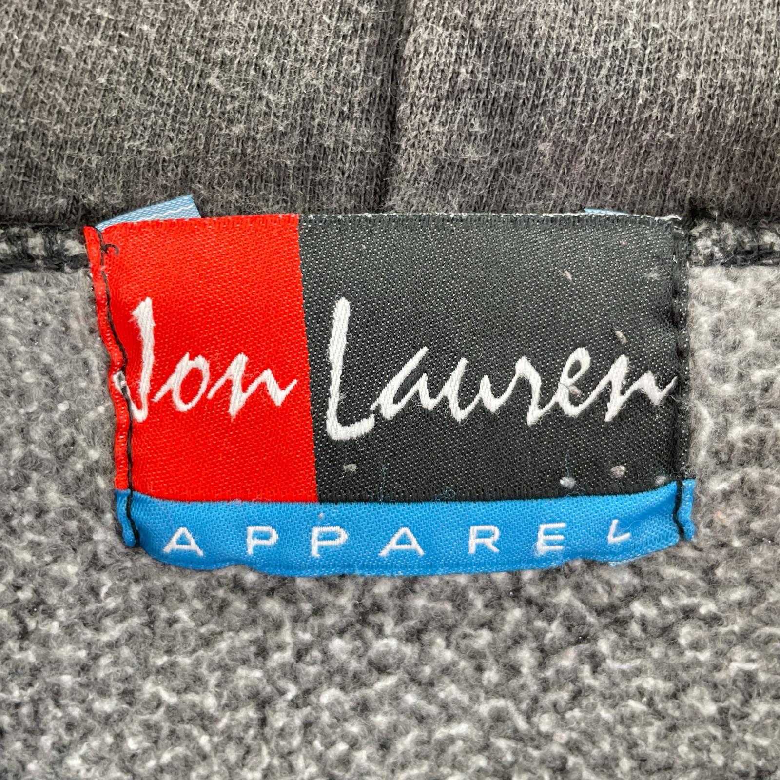 パーカー JON LAUREN スカルプリントフーディー ブラック