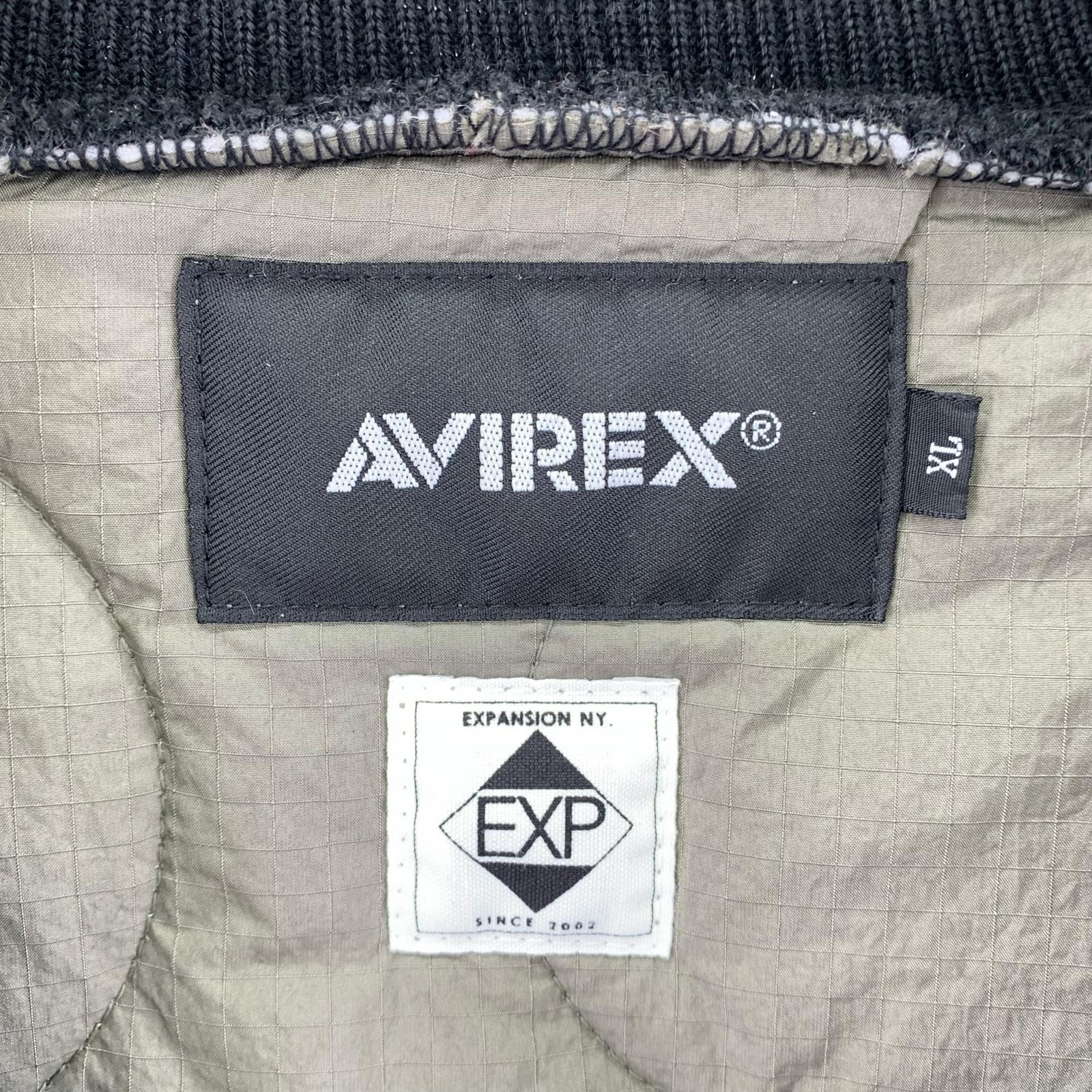 スウェット AVIREX × EXPANSION コンビジャケット カーキ カーキ