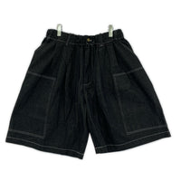 ショートパンツ wudgeboy デニムハーフパンツ (L) L ブラック