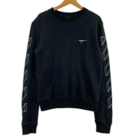 スウェット OFF-WHITE 3D LINE CREWNECK OMBA025E18192002 黒 (S) S ブラック